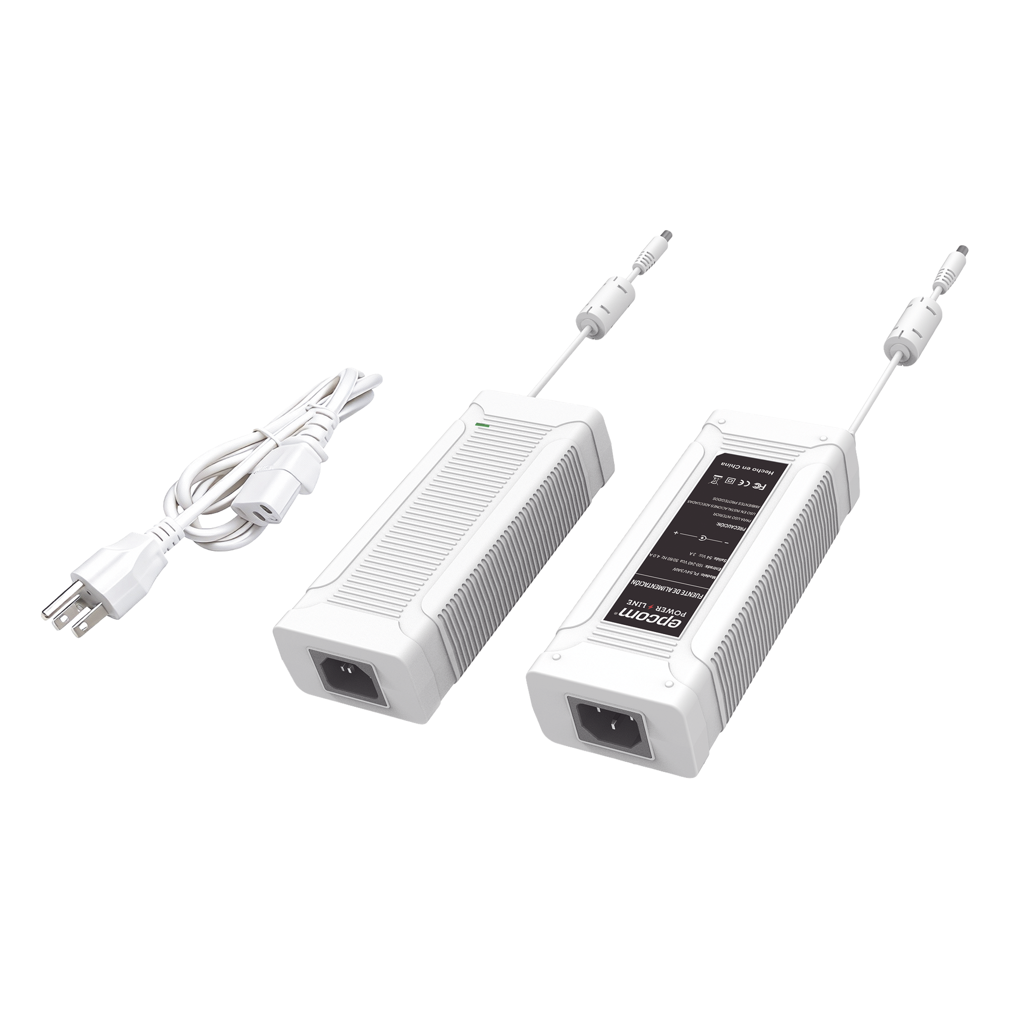 Fuente de Alimentación / 54V 3A 162W / Eficiencia >85% / Protección Sobrecorriente-Cortocircuito / Voltaje Constante / LED Indicador / Entrada 100-240V AC — EPCOM POWERLINE · SKU PL54V3AW