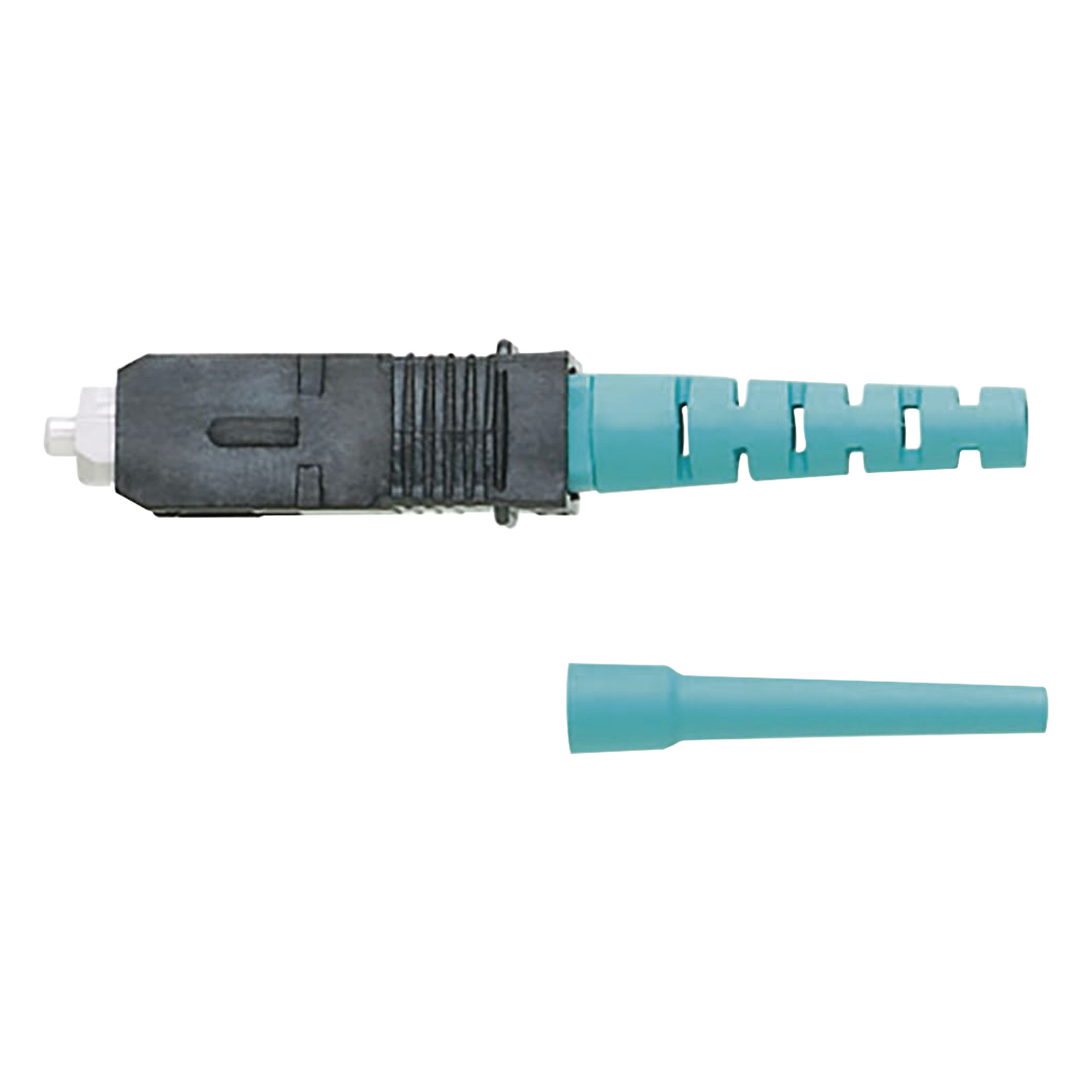 Conector de Fibra Óptica SC Simplex OptiCam, Multimodo 50/125 OM3/OM4, Pre-pulido, Color Aqua — PANDUIT · SKU FSC2MCXAQ