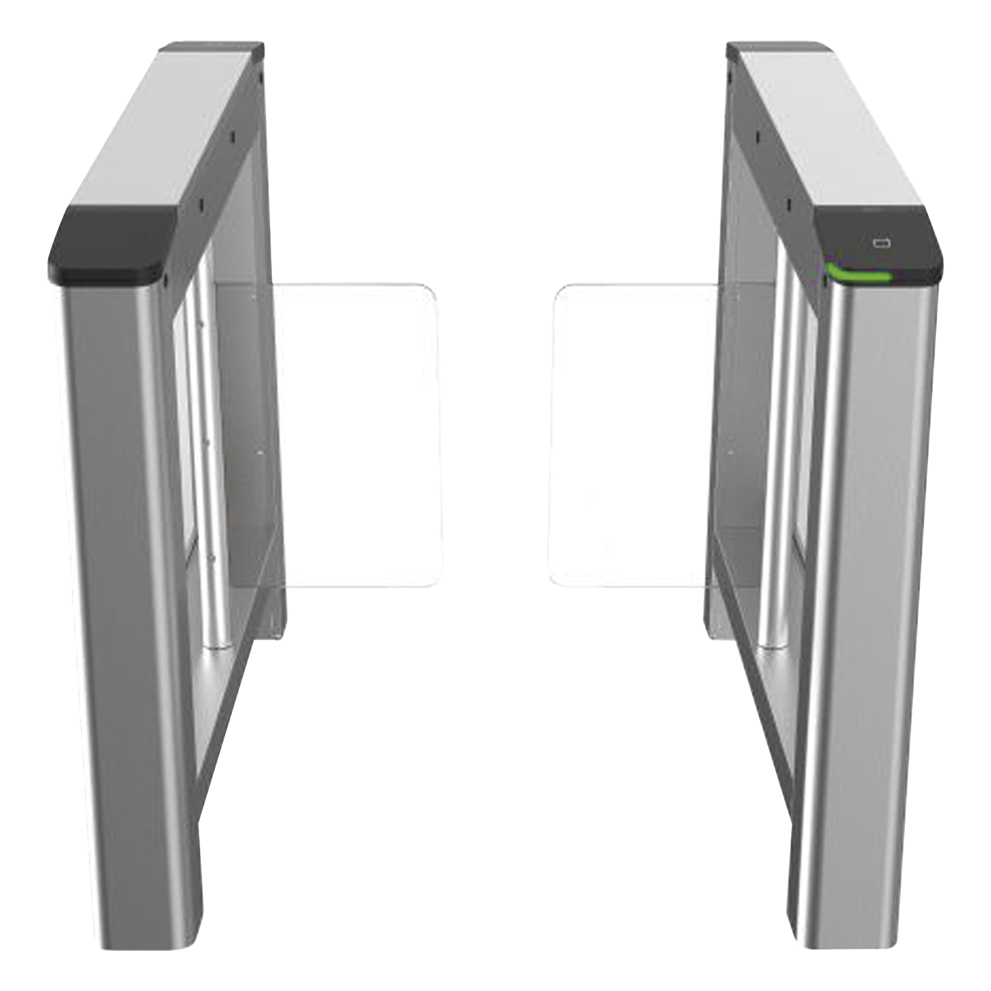 Kit de Torniquetes Swing IZQUIERDO y DERECHO / Bidireccional / Preparación para Instalar Terminal Facial con Montaje DS-KAB6ZU1 (No incluidos) / 3,000,000 MCBF / 4 Pares de IR / Carril de 90 cms — HIKVISION · SKU DS-K3B220LX-LR/PG-DP90