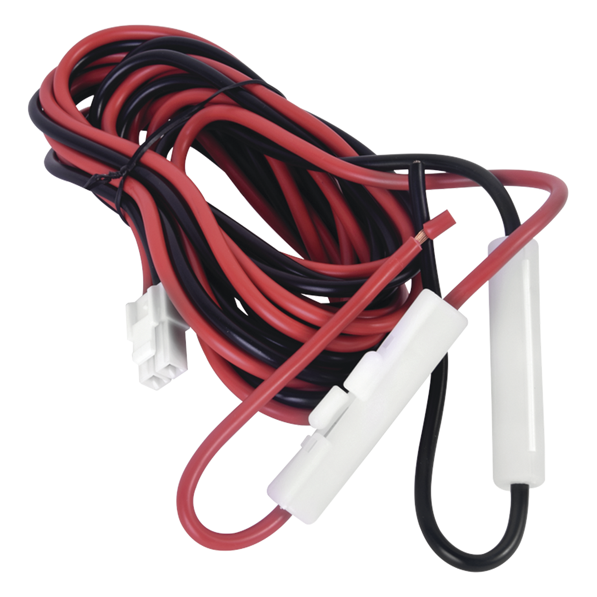 Arnés de Corriente para Radios Móviles / 13.8 V / 20 A / 25 W Ampliable a 60 W / Cable 3 m (9.8 ft) / Calibre 14 AWG / Doble Fusible — TXPRO · SKU TXKK202