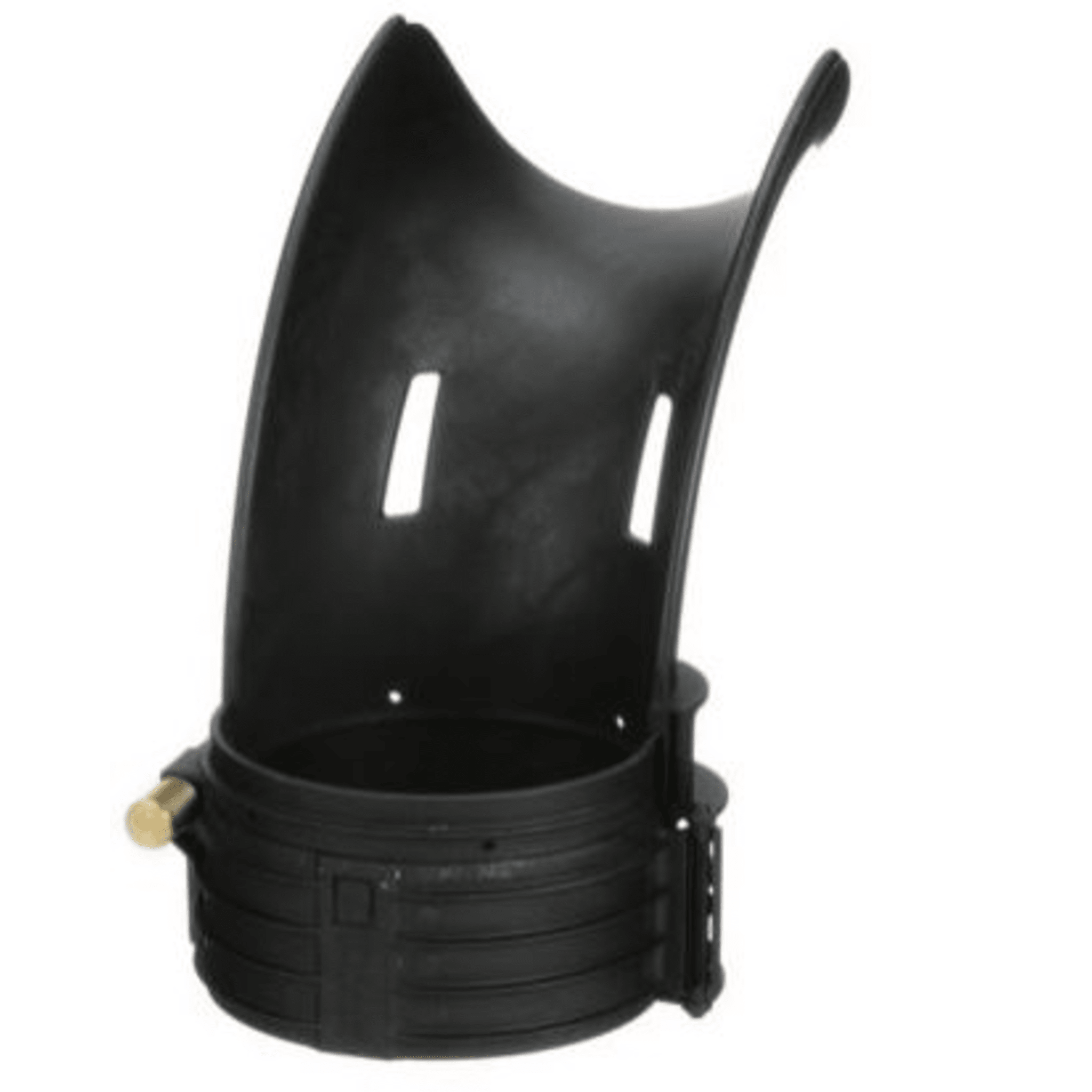 Conducto tipo cascada Tak-Ty™, 4 in, negro
