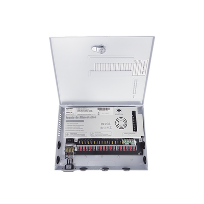 Fuente PREMIUM / 11-15 V / 18 canales / 30 A / Alta tecnología en seguridad / Doble ventilador / Hasta 1.85 Amperes por Salida / Filtro de Ruido por canal / Diseño de alta gama.