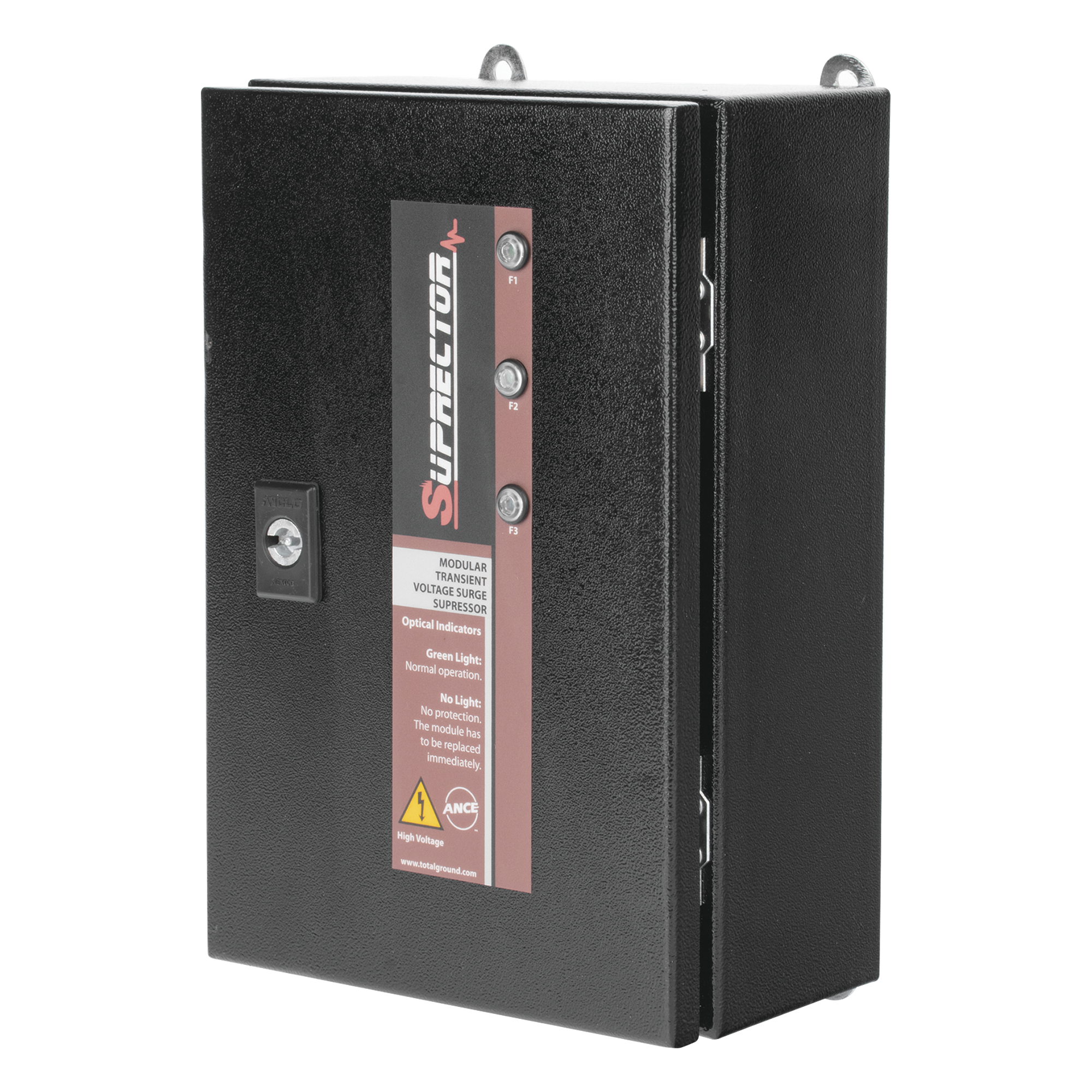 Supresor de Transientes Clase B / 3 Fases / 127/220 Vca / 80 kA / Gabinete NEMA 4 / 30x20x12 cm (11.8x7.9x4.7 in)