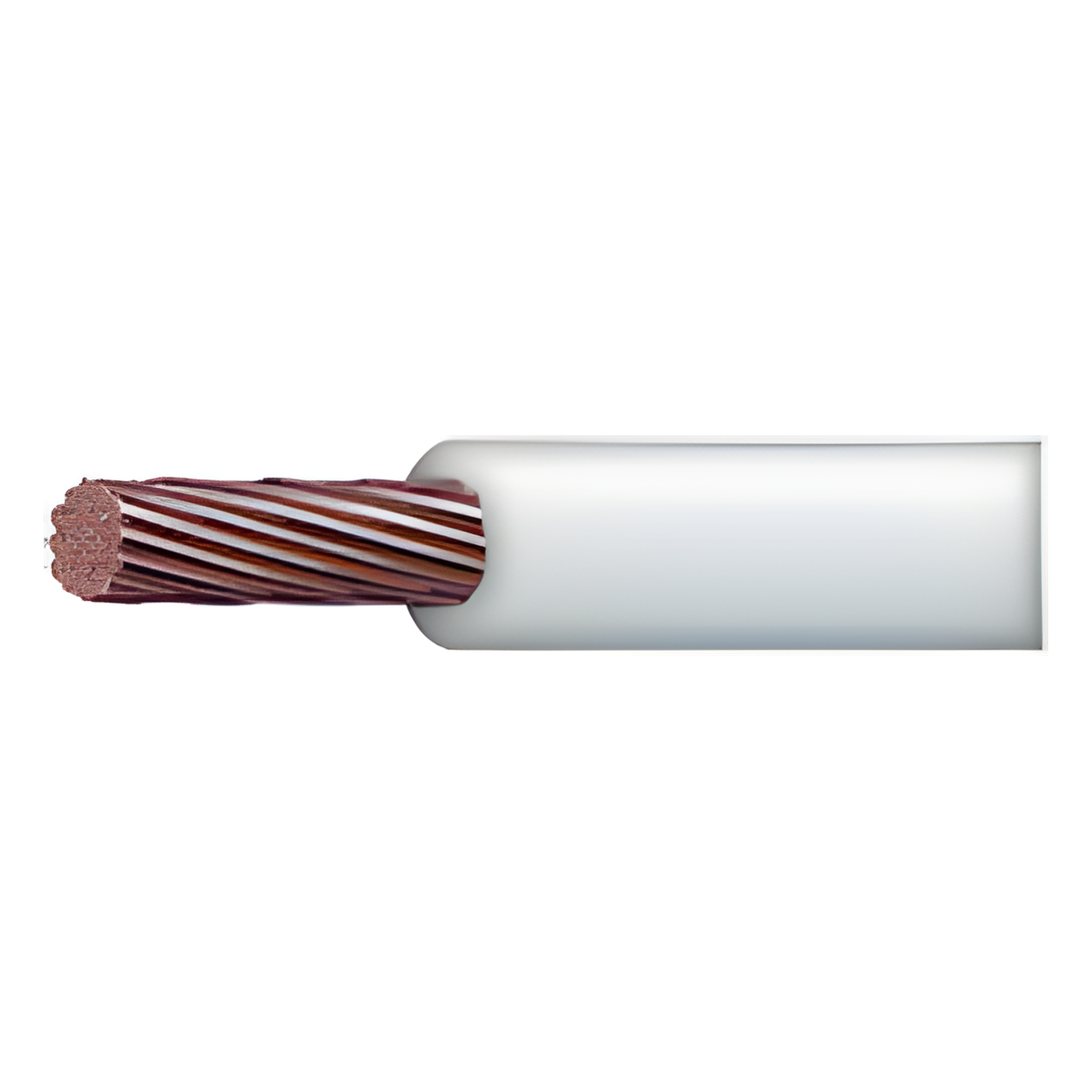 Cable THW-LS / Calibre 10 AWG / 19 Hilos / Color Blanco / Venta por Metro — INDIANA · SKU SLY-304-WHT