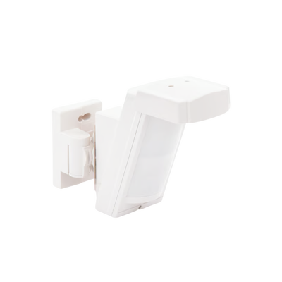 Detector de Movimiento PIR Antimascara / 100% Exterior / Inalambrico (Alimentación) / Hasta 12 metros a 85°; de cobertura/ Instalación a 3 metros / Compatible con cualquier panel de alarma
