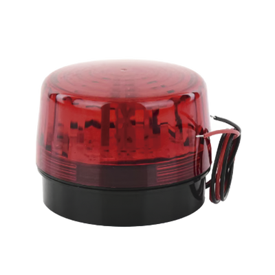 Luz Estroboscópica LED (35) / Patrones de Parpadeo Ajustables / 8 Patrones / Batería de Respaldo / 12-24 Vcc/Vca / Resistente al Clima IP66/IP55