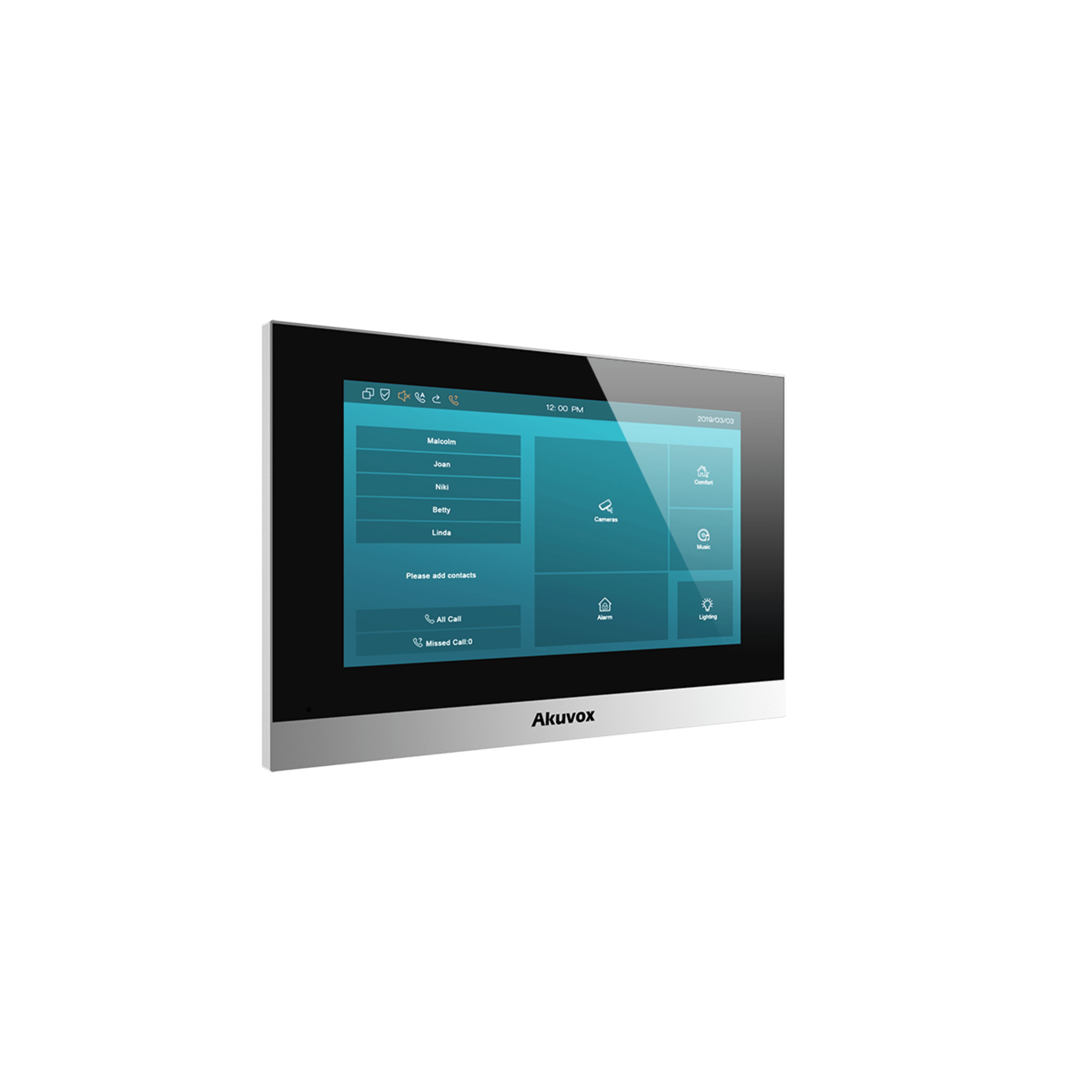 Monitor Color Plata Linux / Pantalla Touch de 7 Pulgadas / SIP / POE / WIFI / Compatible con Frentes de Calle Akuvox