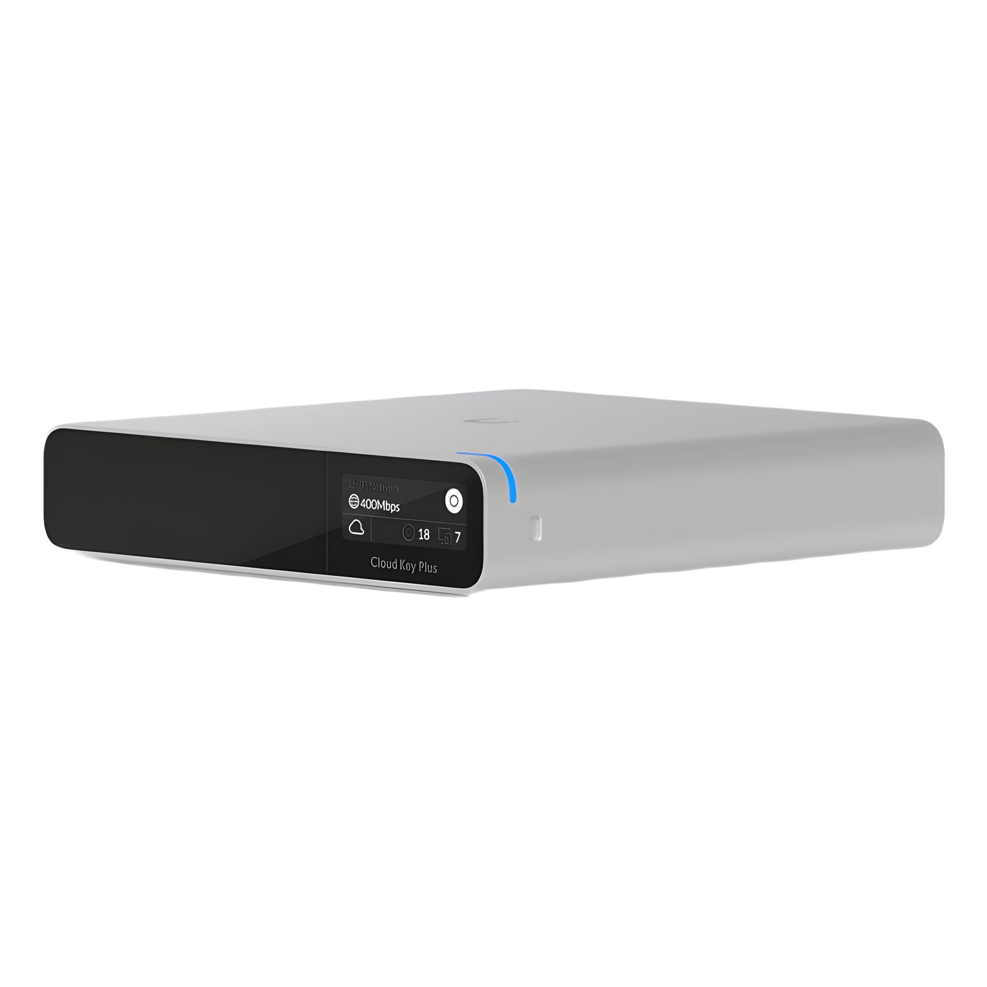 UniFi OS Console Cloud Key Gen2 PLUS SSD / Administra todas las líneas UniFi / Memoria SSD 1TB / Gestione desde internet o app móvil / Pantalla informativa / Alimentación POE af o adaptador de corriente (NO incluidos) — UBIQUITI · SKU UCK-G2-SSD