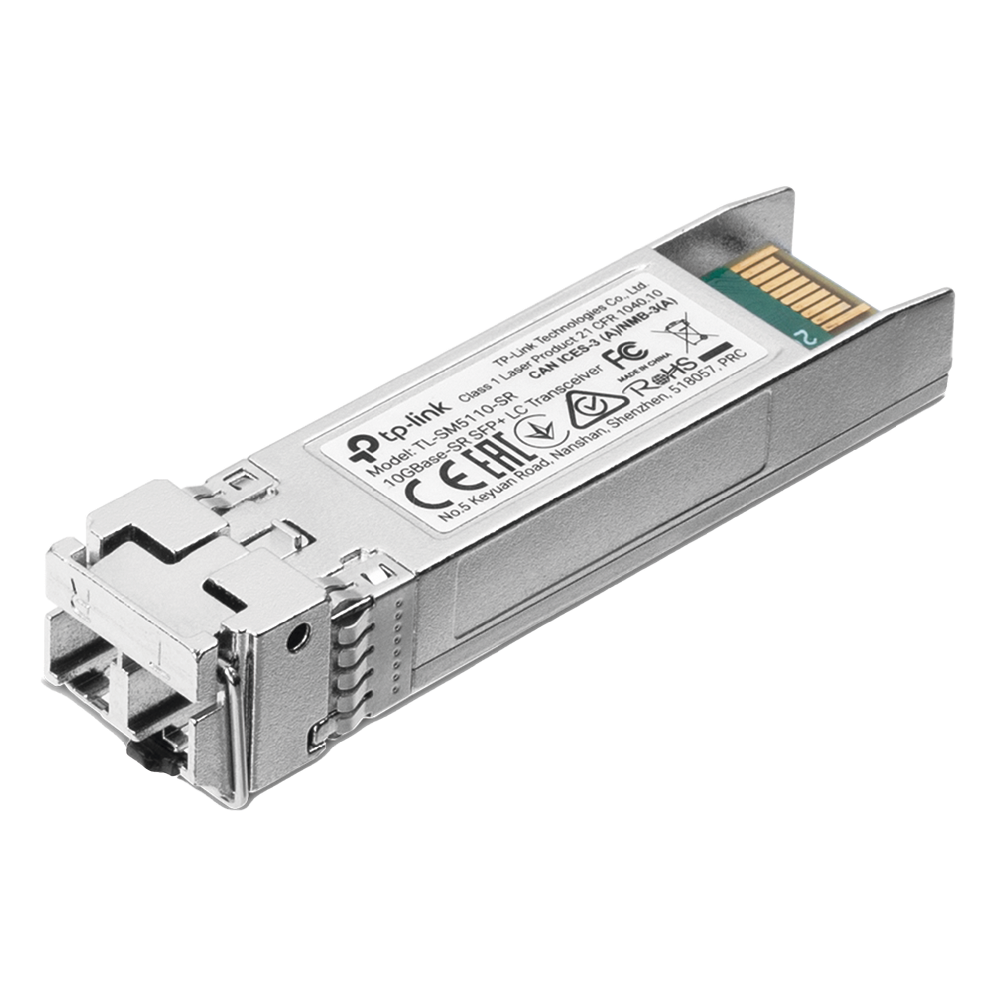 Transceptor mini-GBIC SFP+ / Duplex Multimodo 10GBase / Distancia 300 metros / Conector LC — TP-LINK · SKU TL-SM5110-SR