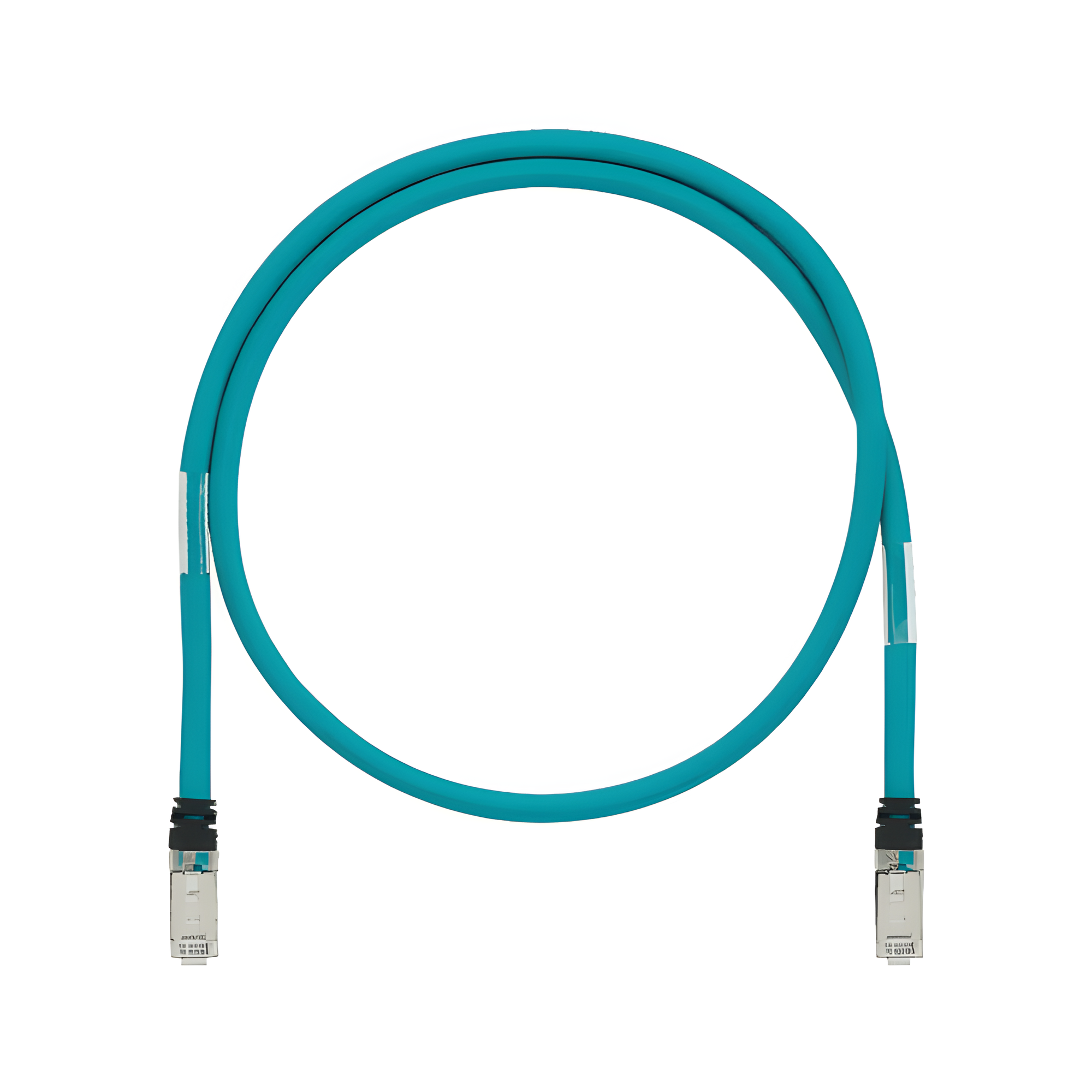Patch Cord Cat6A de Grado Industrial 600V, Blindado SF/UTP, Calibre 26 AWG, Color Aqua, 7 Metros (22.97 Pies) — PANDUIT · SKU ISTPH6X7MTL
