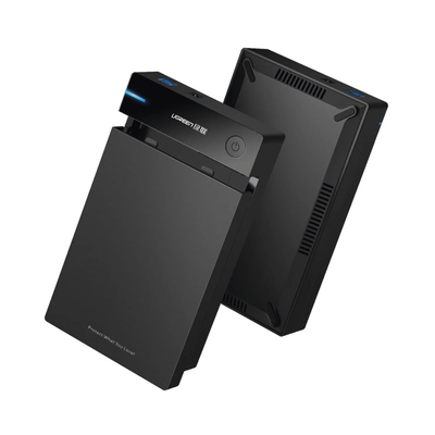 Carcasa de Disco Duro para 3.5" y 2.5" (Enclosure) | Con Cable USB 3.0 | Para HDD 3.5" / SSD 2.5" | SATA I/II/III | UASP | Hasta 16 TB | Compatible con Windows, Linux, Mac OS | No Requiere Controlador | Cable 1m | Incluye Adaptador d
