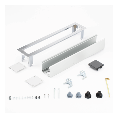 Caja Para Instalación en Escritorio para Voz, Datos o Contactos Eléctricos / Capacidad para 4 Módulos / Salida de Cables Posterior / Los Módulos se Adquieren Aparte / (KFC134/14CY)