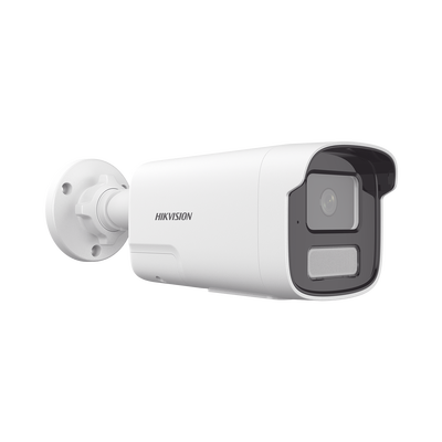 [PROTECCIÓN ACTIVA] Bala IP 4 Megapíxel / Motion Detection 2.0 (Detección de Humanos y Vehiculos) / Lente 4 mm / Audio de Dos Vías / Luz Intermitente y Alerta de Audio / 50 Mts IR EXIR 2.0 / Exterior IP67 / WDR 120 dB / PoE