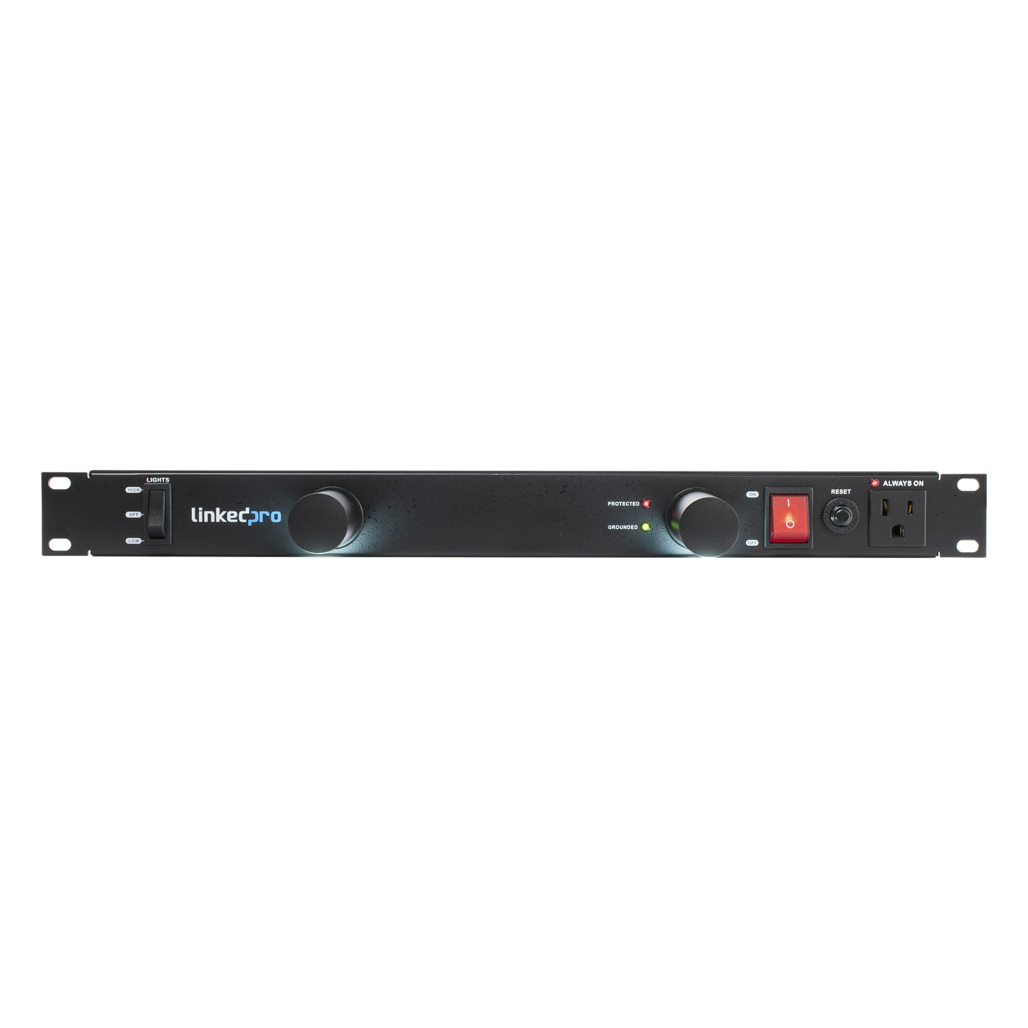 PDU para Distribución de Energía, Montaje en Rack, 11 salidas, Instalación Horizontal, de 19in, 1U, 15 Amp, 120 Vca, Con Indicador Led — LINKEDPRO BY EPCOM · SKU LP-PDU-11LED