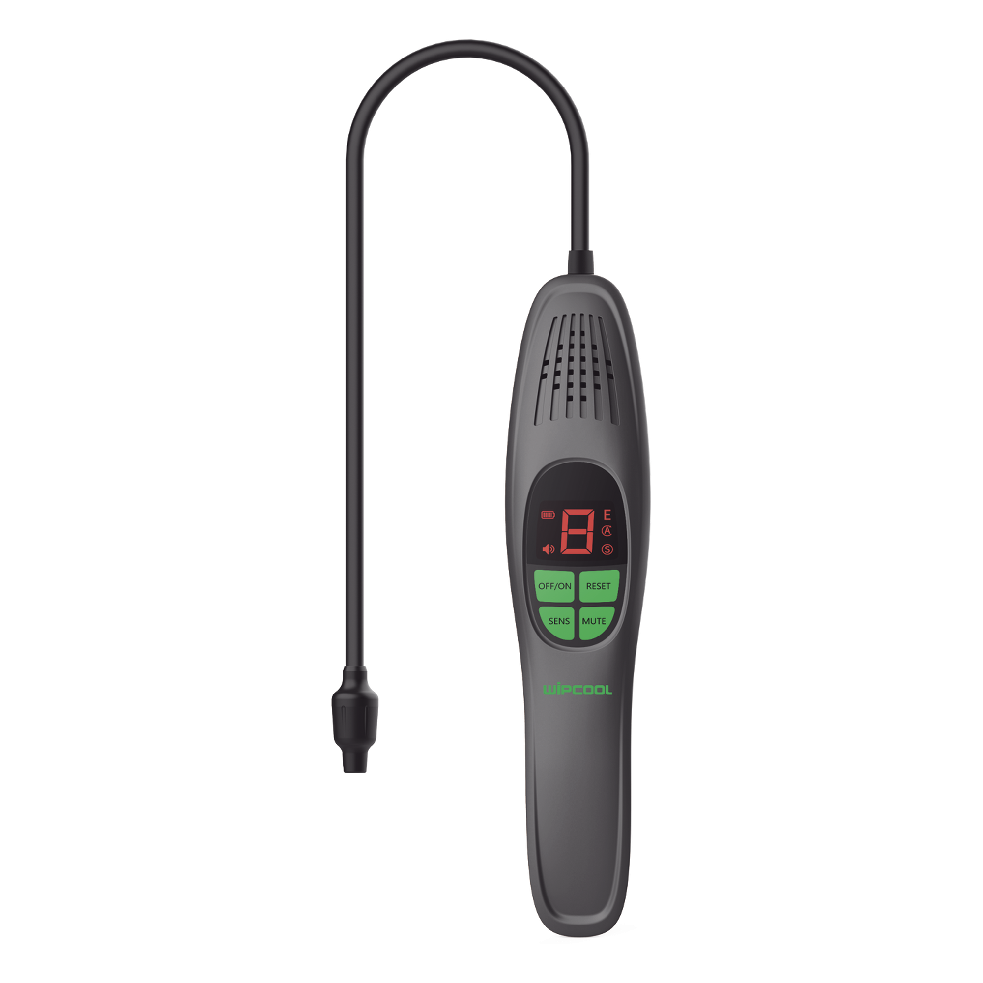 Detector de Fugas de Refrigerante / Sensor de Diodo Calentado / Detección ≤3 g/año / Tiempo de Reacción ≤3 segundos / Sonda Flexible 420 mm / Autonomía 7 horas — EPCOM · SKU LK-F2