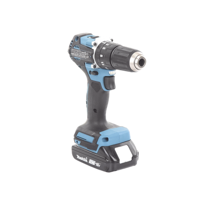 Rotomartillo/Taladro Inalámbrico SIN CARBONES, Broquero de 1/2", 1,700 RPM, 18V, Torque: 42 N.m C/2 Bat. (1.5Ah) y Cargador.