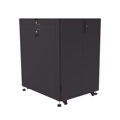 Gabinete para Telecomunicaciones Rack Estándar de 19", 42UR, 800 mm Ancho x 1000 mm Profundidad. Fabricado en Acero, Se envía el Gabinete Armado.