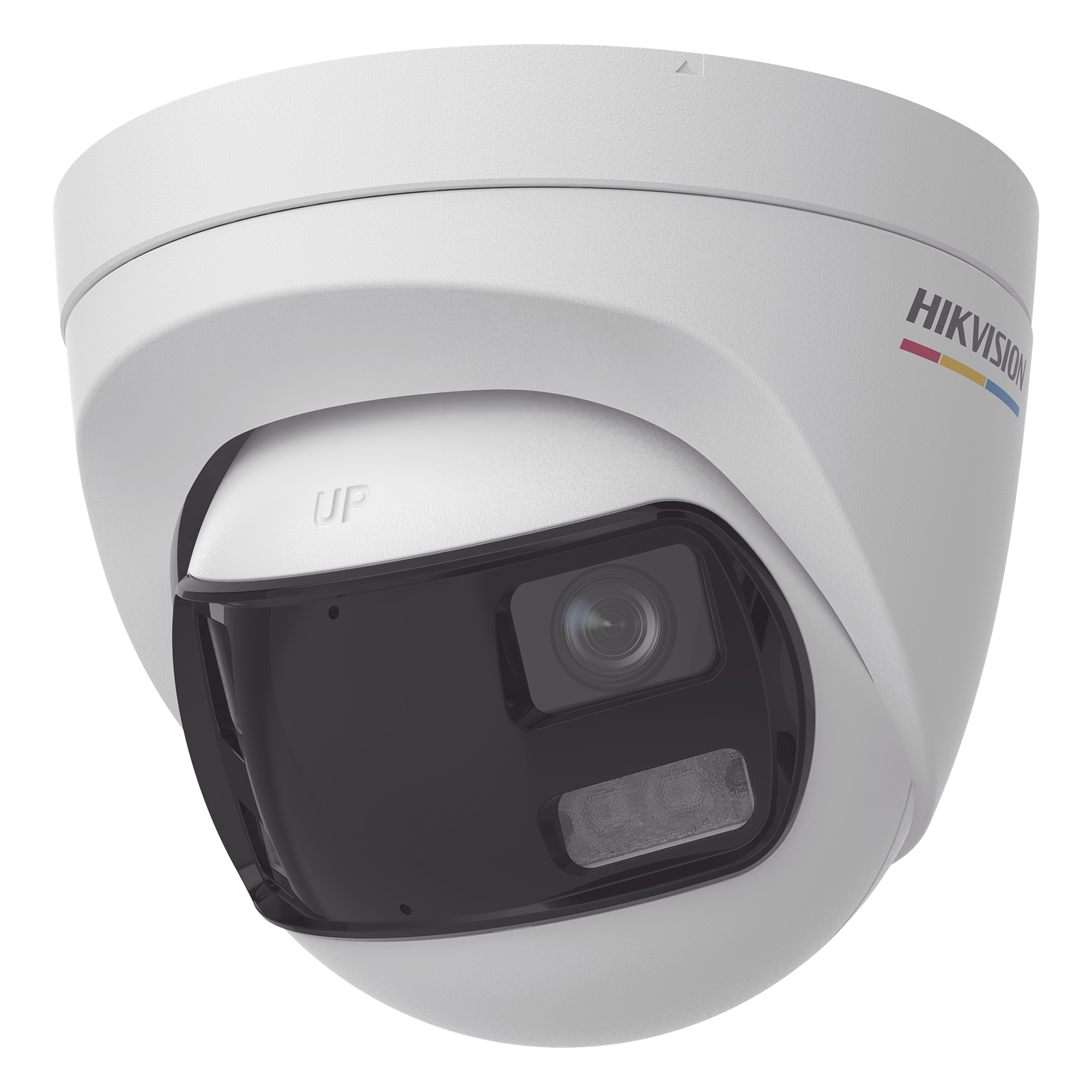 Cámara Turret TURBOHD / 3K 5 Megapixel / Visión 180° / Dual Light 40 m (131.2 ft) / Micrófono Integrado / IP67 — HIKVISION · SKU DS-2CE72KF3TP-DLS
