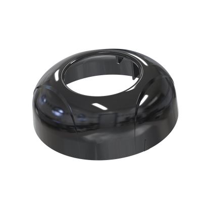 Estrobo Oculto de 12 LED, Rojo/Azul, Lente Transparente, Bisel Negro