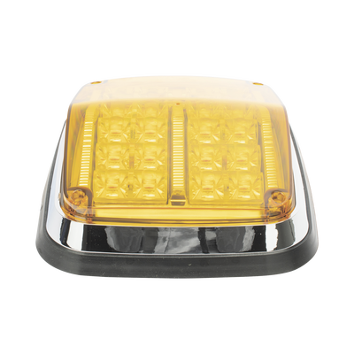 Luz de advertencia de 8 X 6", Color Ámbar, SAE, IP67, Ideal para Ambulancias