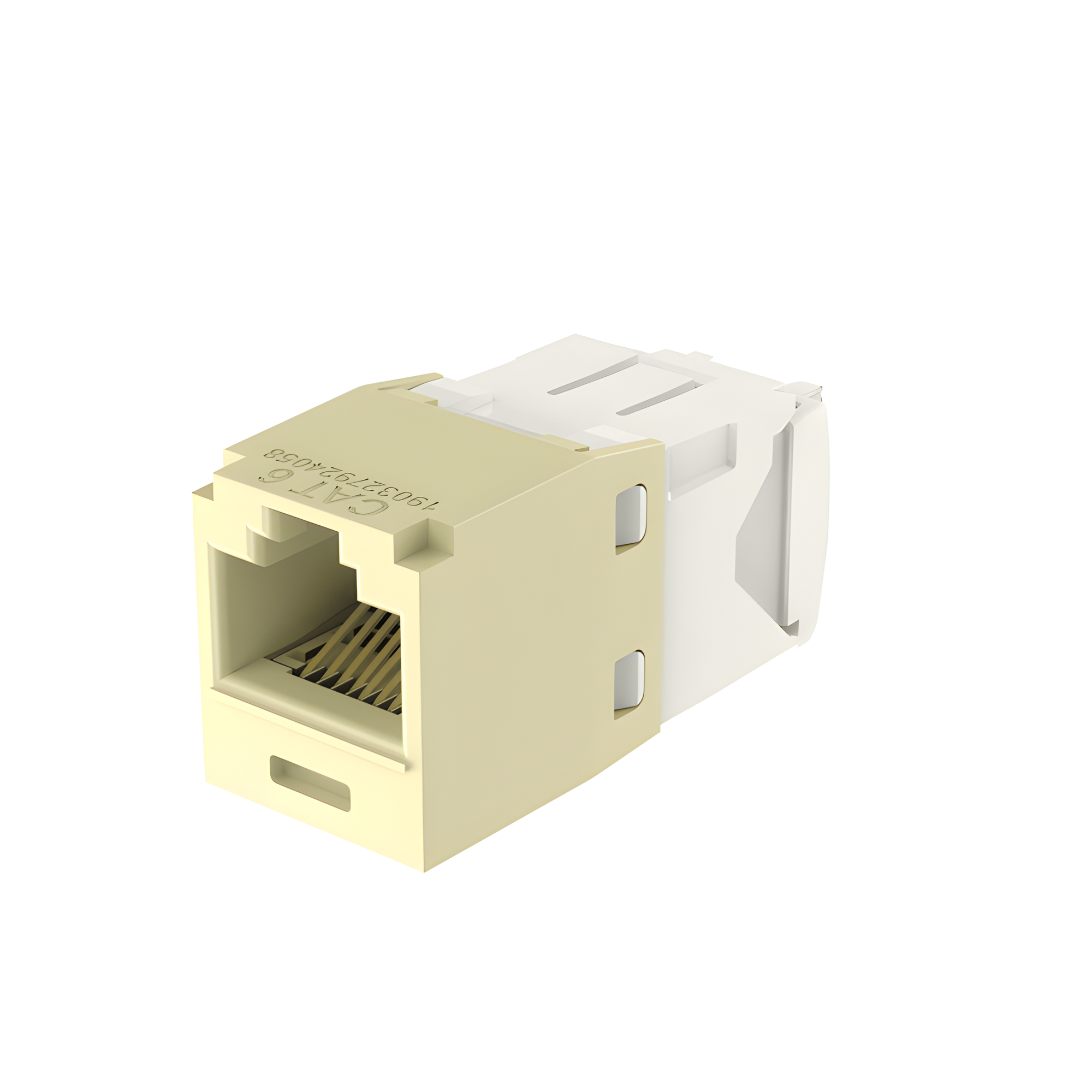 Conector Jack RJ45 / Categoría 6 / 8 Posiciones 8 Cables / Terminación sin Herramienta de Impacto / Color Marfil — PANDUIT · SKU CJ688TGEI