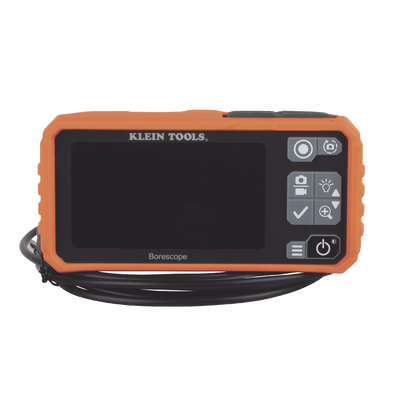 Cámara Boroscopio de Inspección 5.5mm 720p USB-C, LCD 4.3" Color, Cuello de Cisne Nylon de 10' (3m) con Imán, Espejo, 6 LED´s. Batería Io-Li Recargable. Ideal en Electricidad, HVAC, Plomería y Aviación