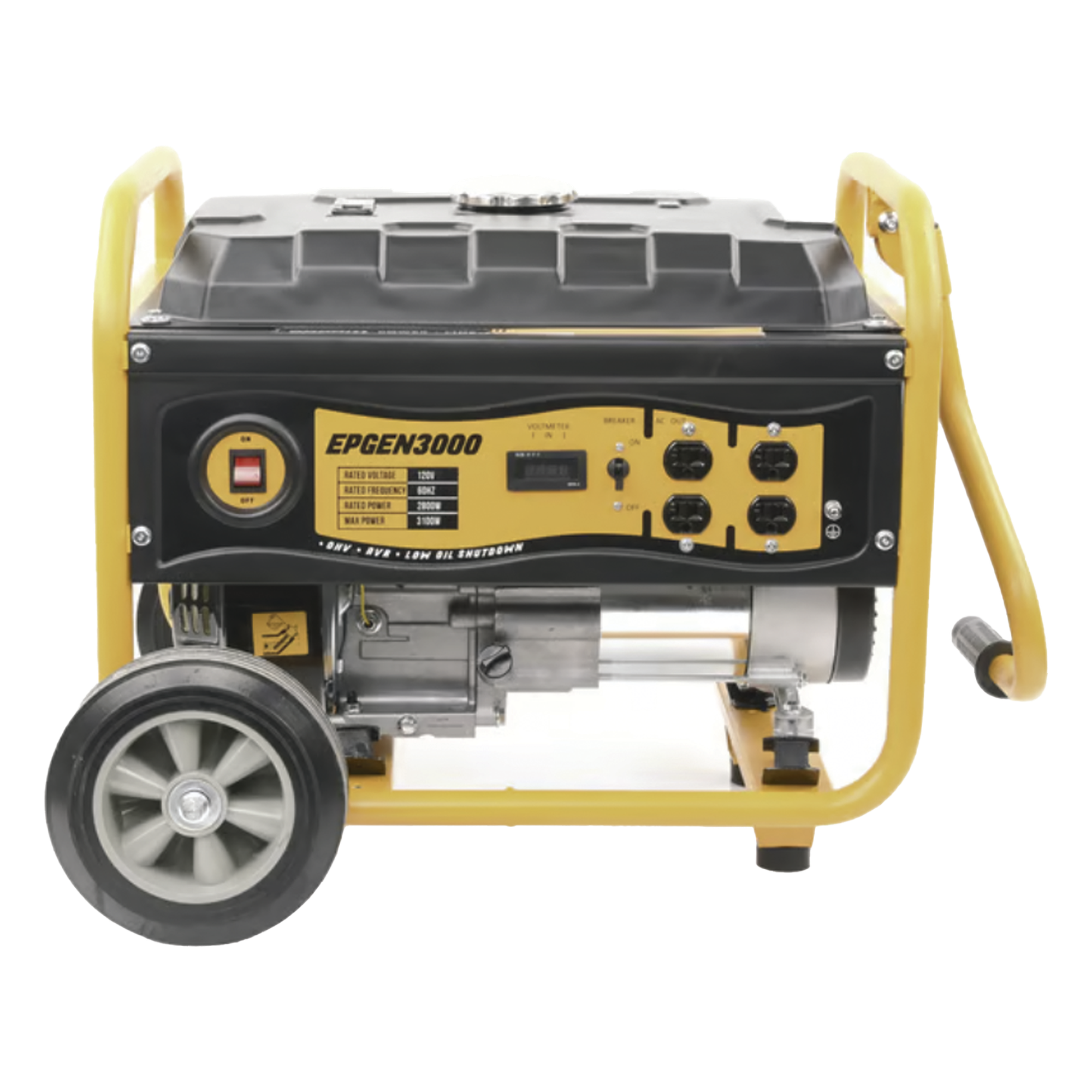 Generador a Gasolina / 3 kW / 7 HP / 110 Vca / Arranque Manual / Tanque 15 L / 10 h Autonomía — EPCOM POWERLINE · SKU EPGEN3000