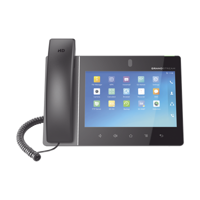 Video teléfono IP empresarial Android con pantalla táctil (1280x800) hasta 16 líneas y 16 cuentas SIP