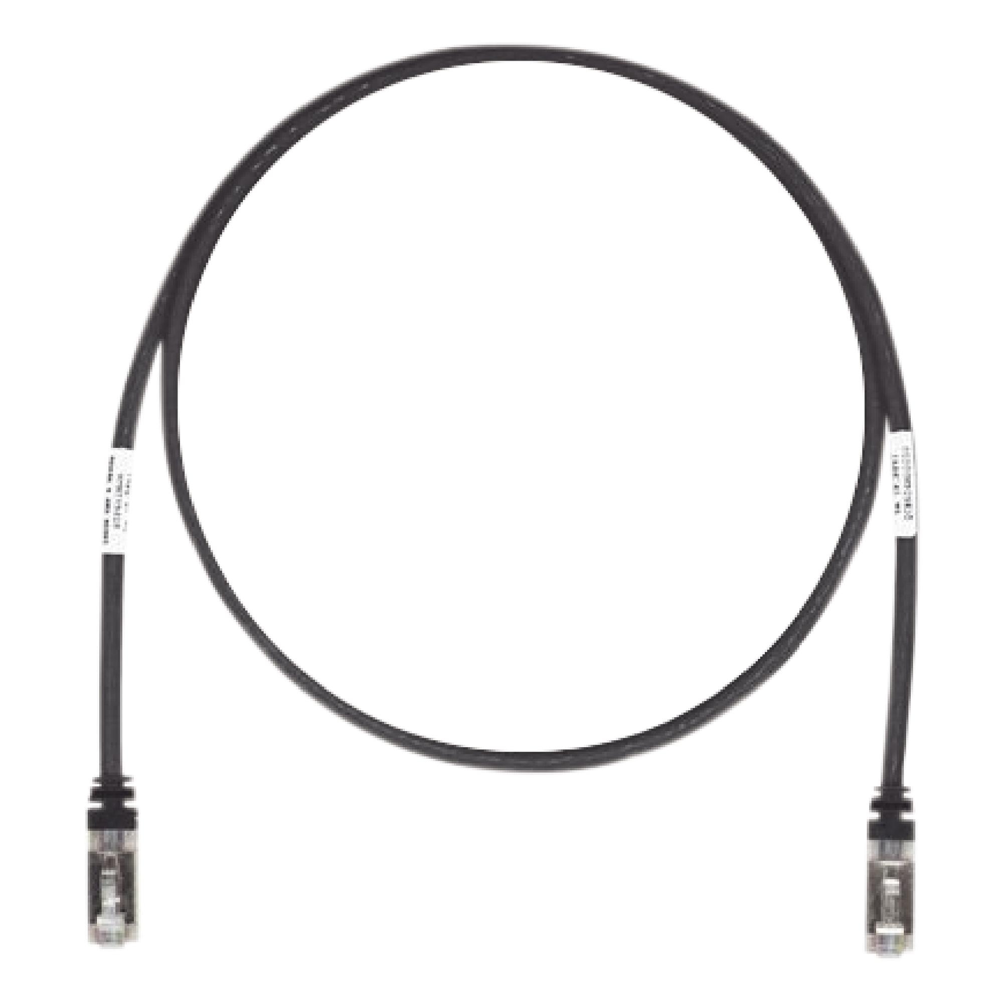 Patch Cord Cat6A, Blindado S/FTP, CM/LS0H, 2.13 Metros (7 Pies), Color Negro — PANDUIT · SKU STP6X7BL
