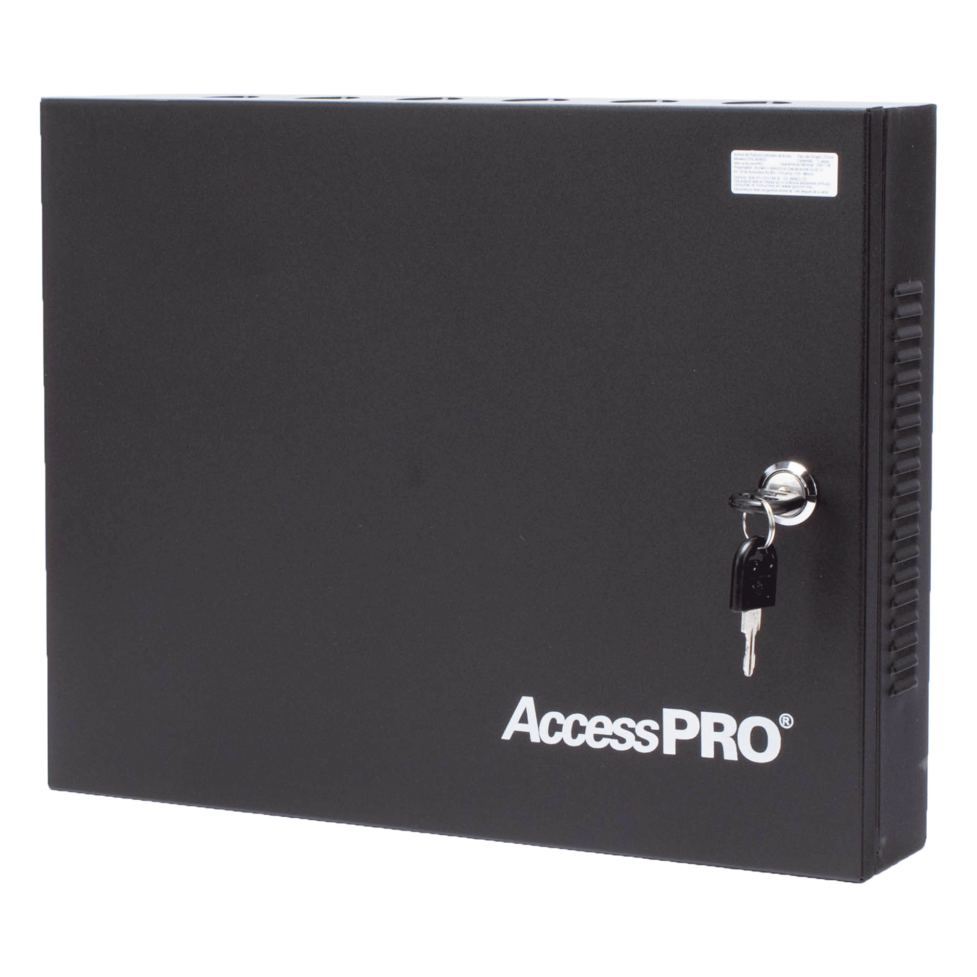Panel de Control de Acceso 2 Puertas / 30,000 Tarjetas / TCP/IP / Gabinete y Fuente 12VCC 3A / Software ZKAccess 3.5 — ZKTECO - AccessPRO · SKU SYSCA-2R-2D