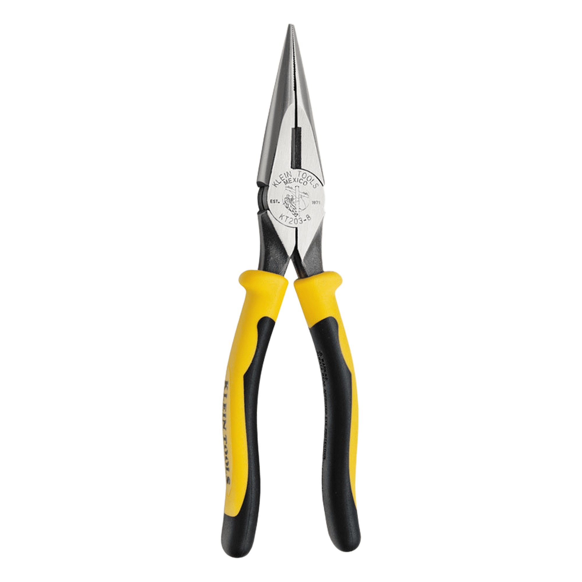 Pinzas de Punta Cónica con Corte Lateral de 8 Pulgadas. Con Tope para Máximo Agarre. — KLEIN TOOLS · SKU KT203-8