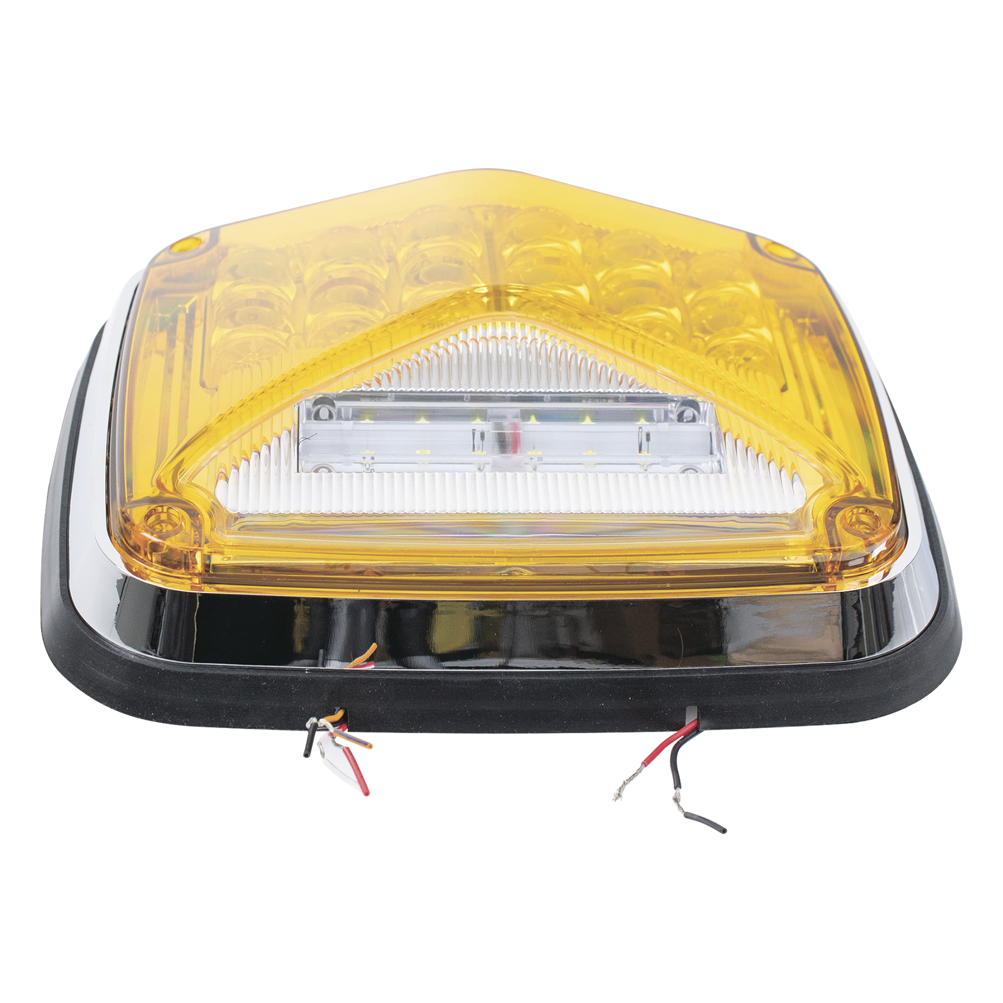 Luz de Advertencia de 8 X 6", Color Ámbar, Con Luz de Trabajo clara, Ideal para Ambulancias — EPCOM INDUSTRIAL SIGNALING · SKU XLTE1755A