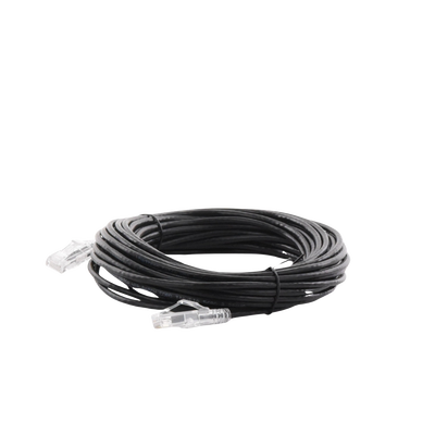Cable de Parcheo Slim UTP Cat6A - 10 Metros (32.81 Pies) Negro, Diámetro Reducido (28 AWG)