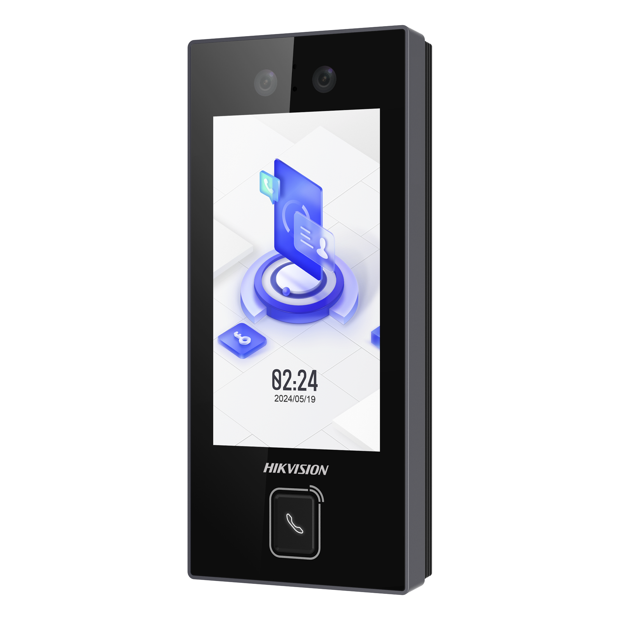 Terminal Facial MinMoe DS-K1T344MBWX-E1 / Boton de Llamada Fisico / 3000 Rostros / Pantalla 4.5" / Hik-Connect Teams / IP65 / PoE WiFi / HIK-IA / SIP — HIKVISION · SKU DS-K1T344MBWX-E1