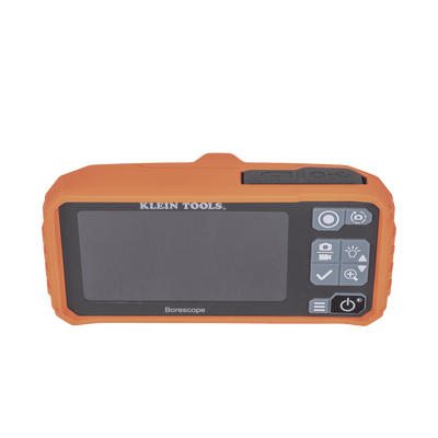 Cámara Boroscopio de Inspección 5.5mm 720p USB-C, LCD 4.3" Color, Cuello de Cisne Nylon de 10' (3m) con Imán, Espejo, 6 LED´s. Batería Io-Li Recargable. Ideal en Electricidad, HVAC, Plomería y Aviación