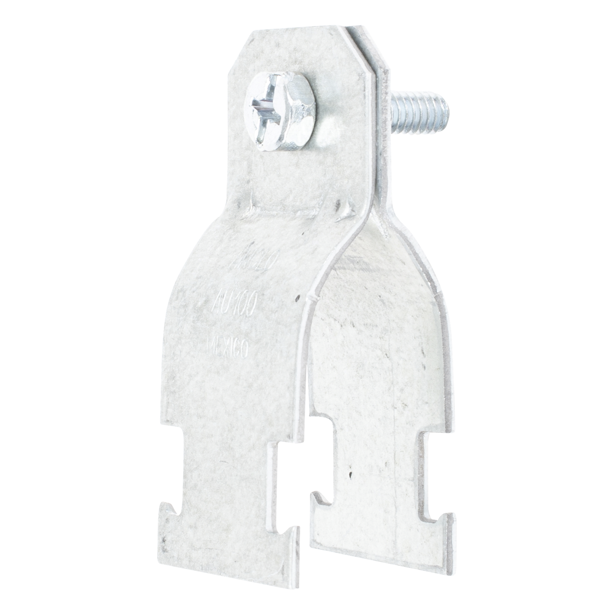 Abrazadera Unicanal para Conduit Pared Gruesa y PVC de 1/2" (13 mm). — ANCLO · SKU ANC-AE-12