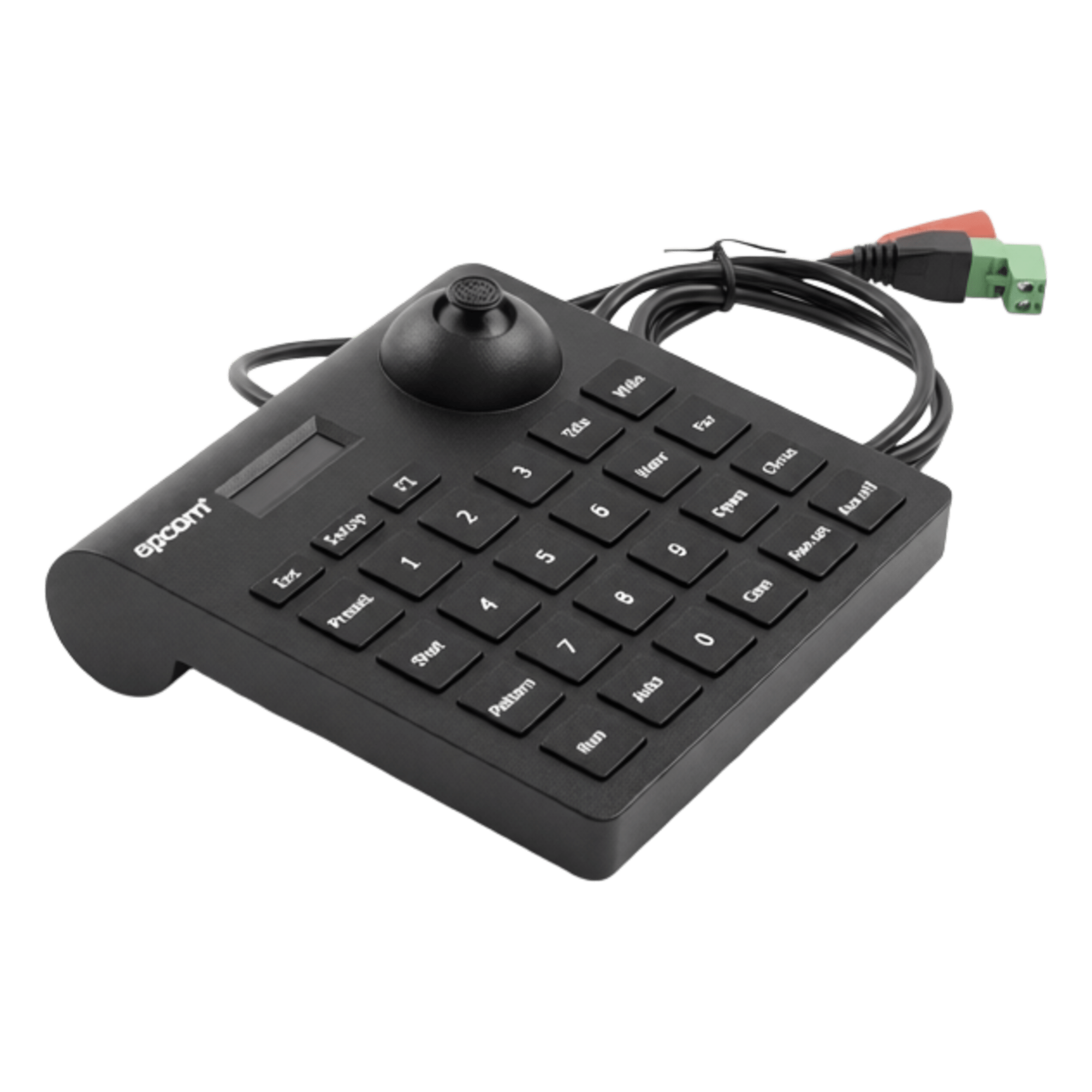 Mini Teclado controlador PTZ con pantalla LCD y joystick altamente resistente — EPCOM · SKU M-360K