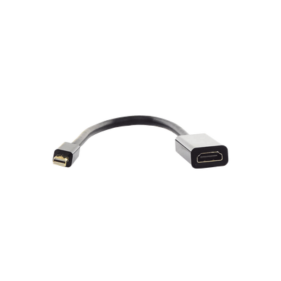 Convertidor Mini Display Port a HDMI / 4K@30Hz / Thunderbolt / Blindaje Interno Múltiple / Carcasa ABS / Longitud de 25 cm (9.84 pulgadas)