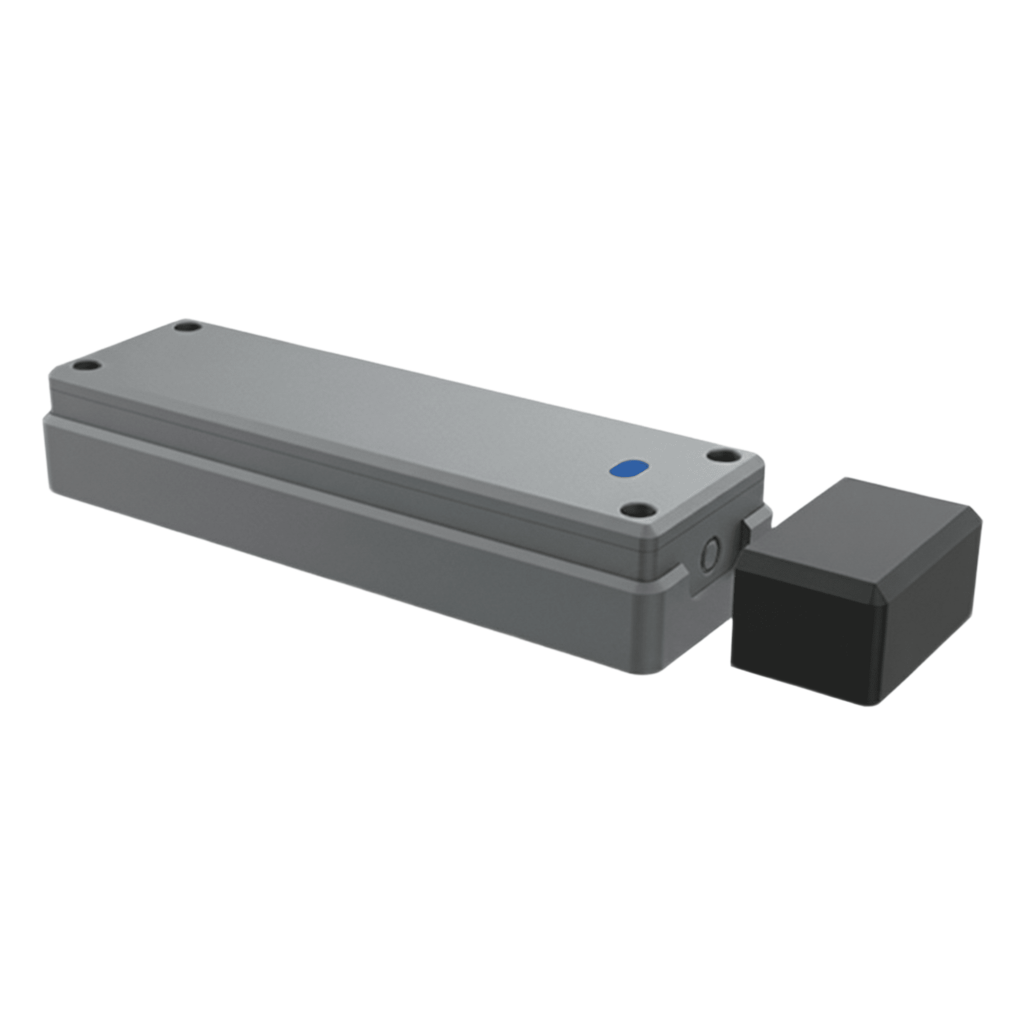 Sensor de Puerta Peatonal Inalámbrico / Tecnología Trio-Frequency Anti Interferencias / Alcance Magnético 25 mm / Batería 3.6V 2600mAh / Vida Útil 2 Años / Compatible con Puertas Seccionales y Batientes — ACCESSPRO · SKU ACCESSDRW
