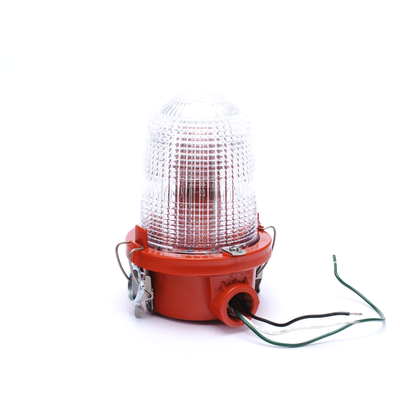 Lámpara de Obstrucción Roja/ Luz Fija Tipo L-810, LED de baja intensidad/ 120 - 240 Vca/ Luz Infraroja