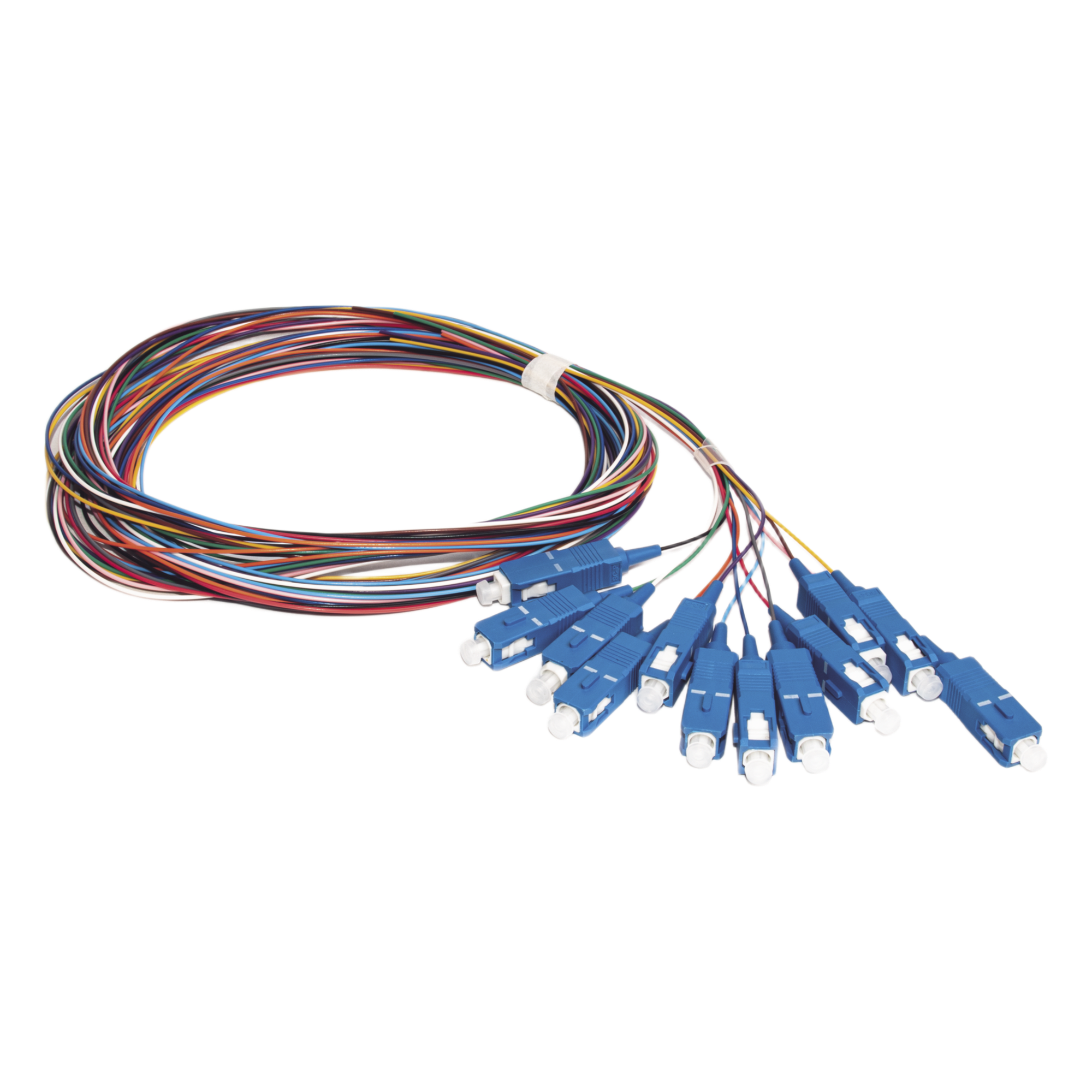 Kit de 12 Pigtails SC/UPC Monomodo 2 Metros (6.56 Pies) — LINKEDPRO BY EPCOM · SKU LP-FO-SM-PIG-12-SCU