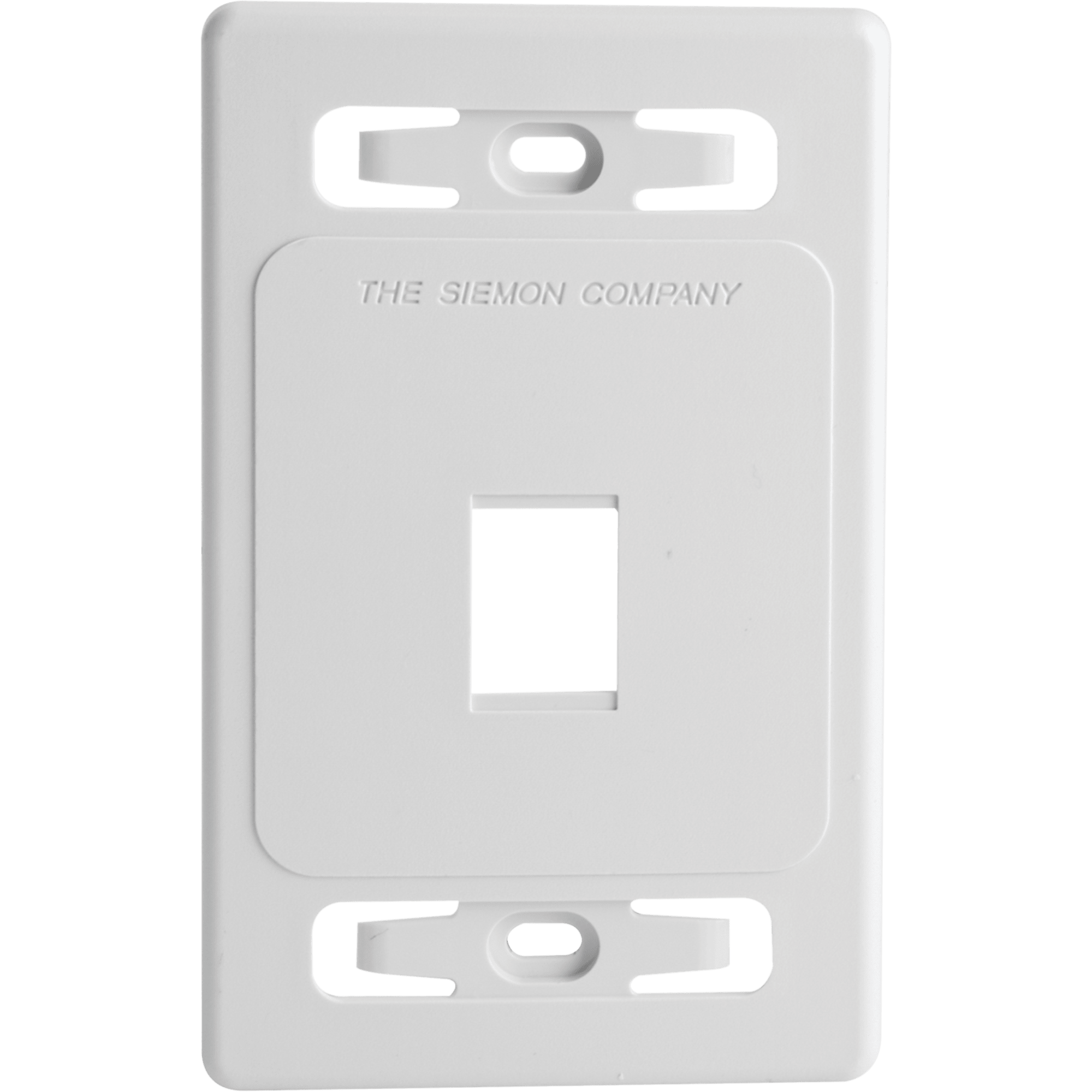 Placa de Pared Modular MAX, de 1 Salida, Color Blanco, Version Bulk (Sin Empaque Individual)