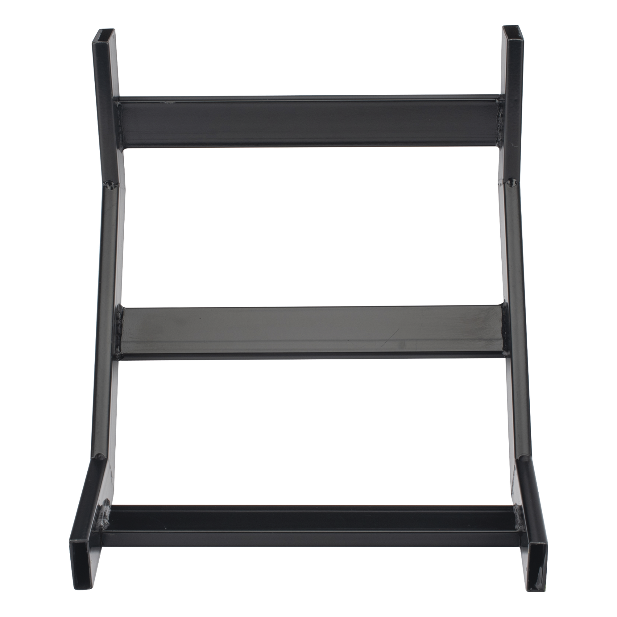 Curva Vertical Interior de 90° para Escalera Tubular de 1.5" de Peralte y 12" de Ancho, Acabado con Pintura Epóxica Color Negro, Incluye Coples y Tornillería — CHAROFIL · SKU CHCVIT1X12EPK