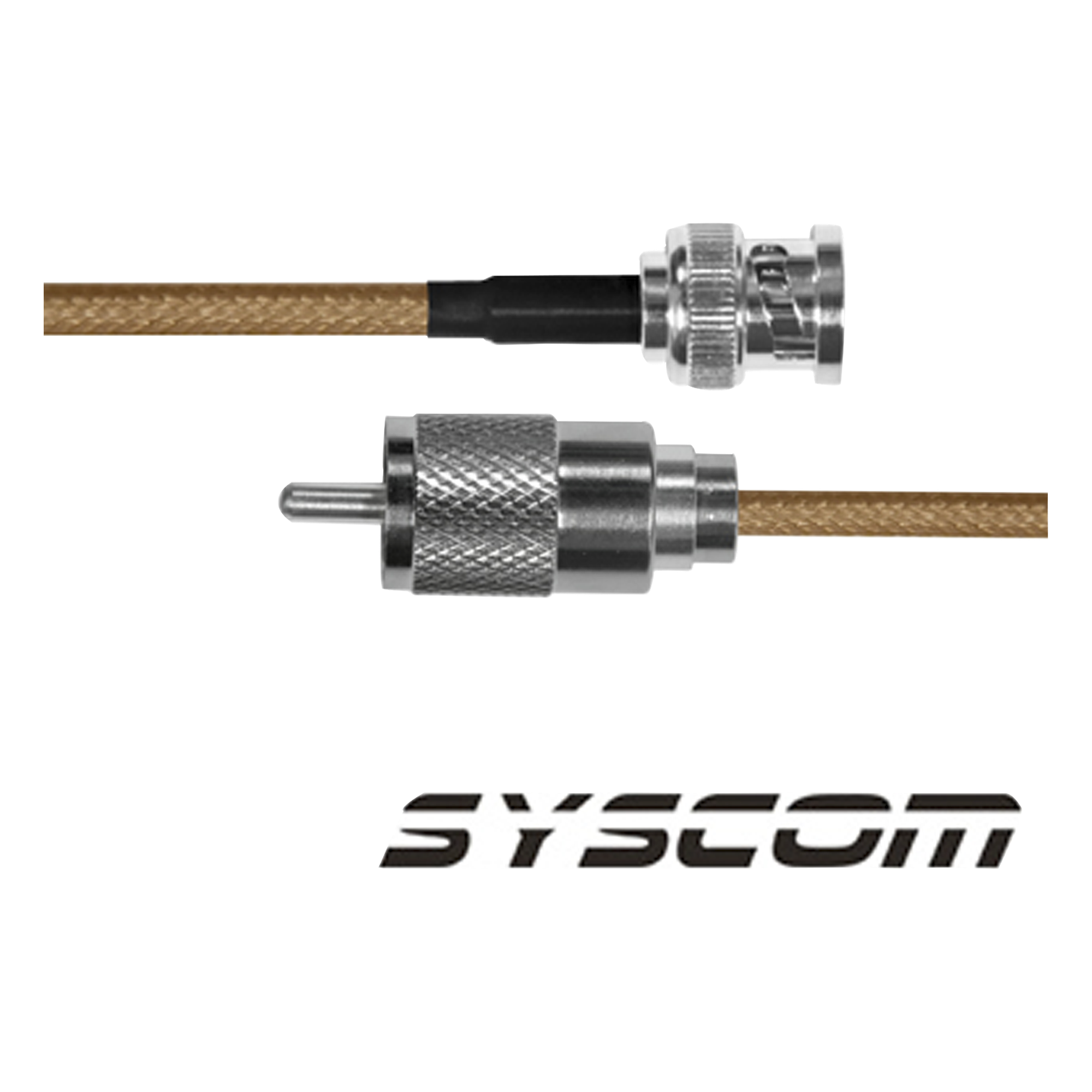 Jumper Coaxial / BNC Macho a UHF Macho / RG142 / 30 cm / 0.98 ft — EPCOM INDUSTRIAL · SKU SBNC142KUHF30