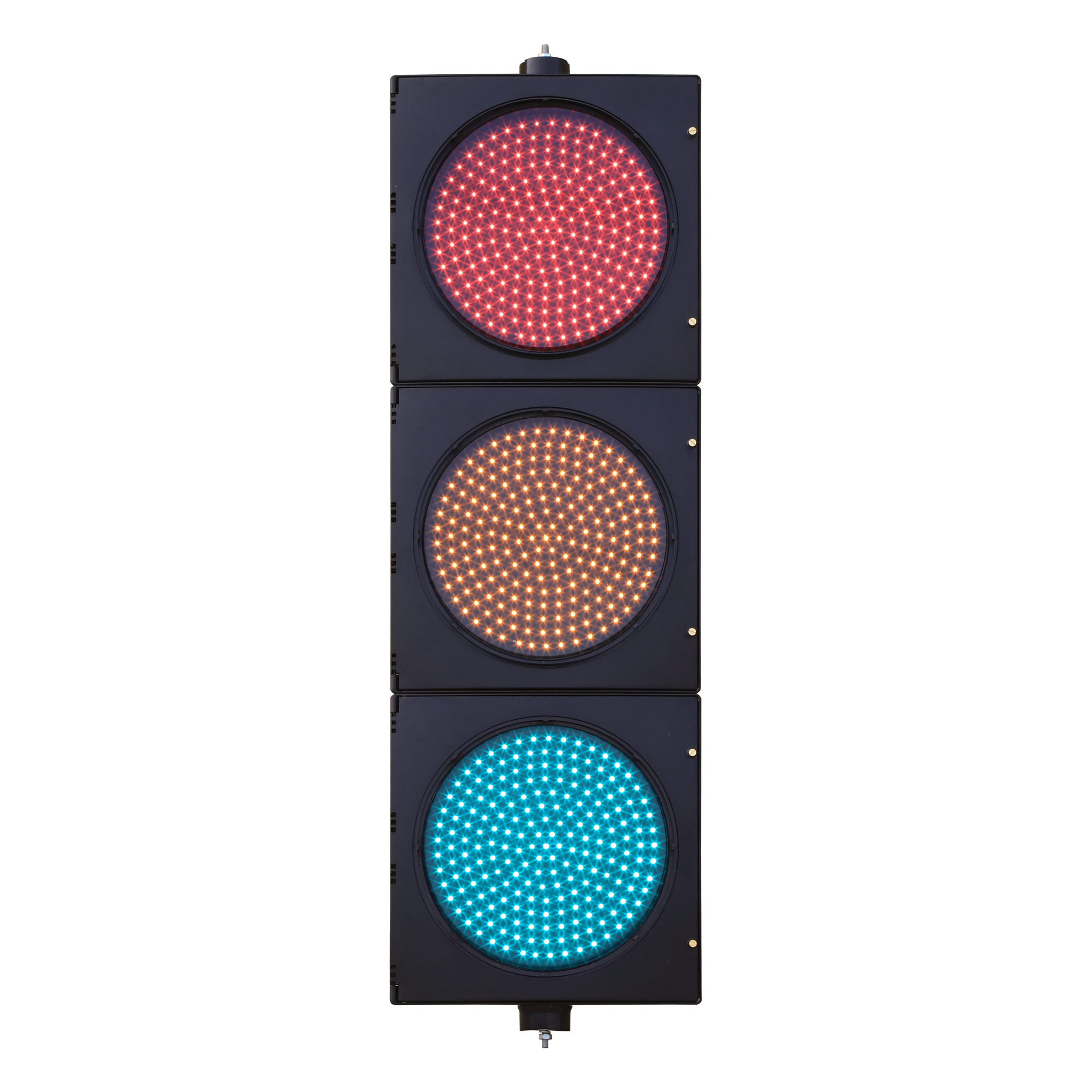 SEMAFORO DE SEÑALIZACION Rojo, Amarillo y Verde / Diametro de cada luz 40cms — ACCESSPRO · SKU PROLIGHTLEDT4M