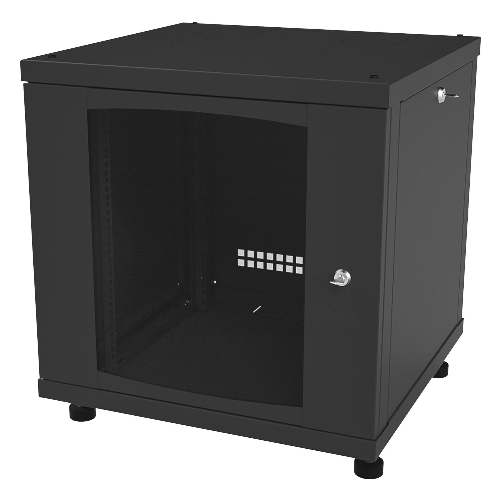 Gabinete Profesional para Telecomunicaciones de 12UR, 638 mm Profundidad. — LINKEDPRO BY EPCOM · SKU LP-6060-12U