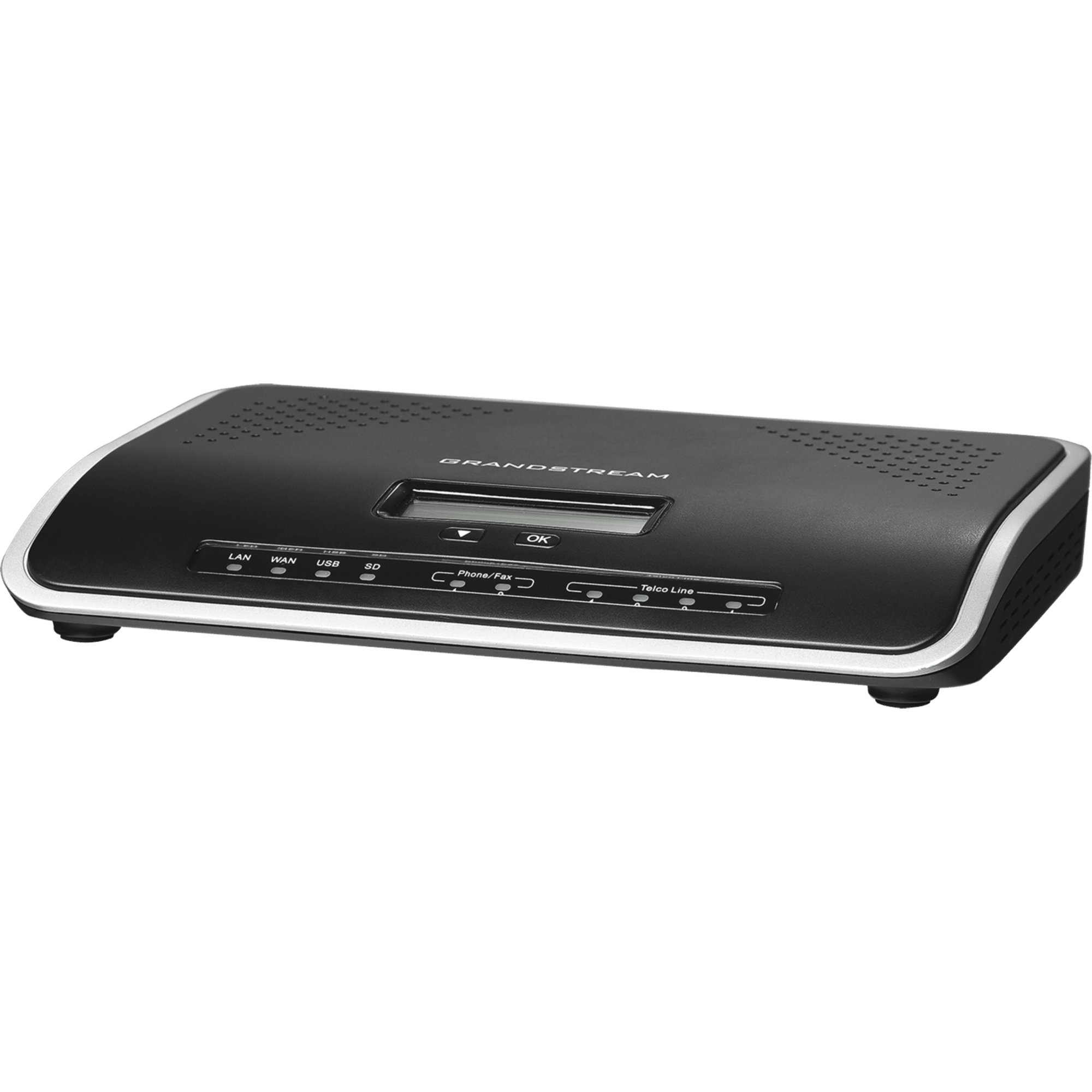 Conmutador IP-PBX de 2 puertos FXO + 2 FXS, 30 llamadas concurrentes, 500 usuarios y doble puerto Gigabit
