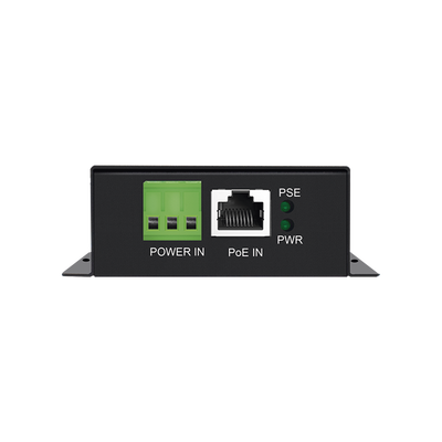 Convertidor PoE Industrial / Entrada PoE 802.3 af/at / Salida PoE pasivo 24V / Conexión plug and play / Alcance de hasta 100 metros / Ideales para Enlaces Inalámbricos