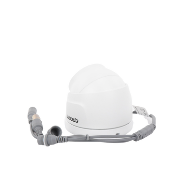 AUDIO POR COAXITRON / Turret TURBOHD 5 Megapixel / Angulo de vision 85.5° / Lente 2.8 mm / 30 mts IR EXIR / Exterior IP67 / 4 Tecnologías / dWDR