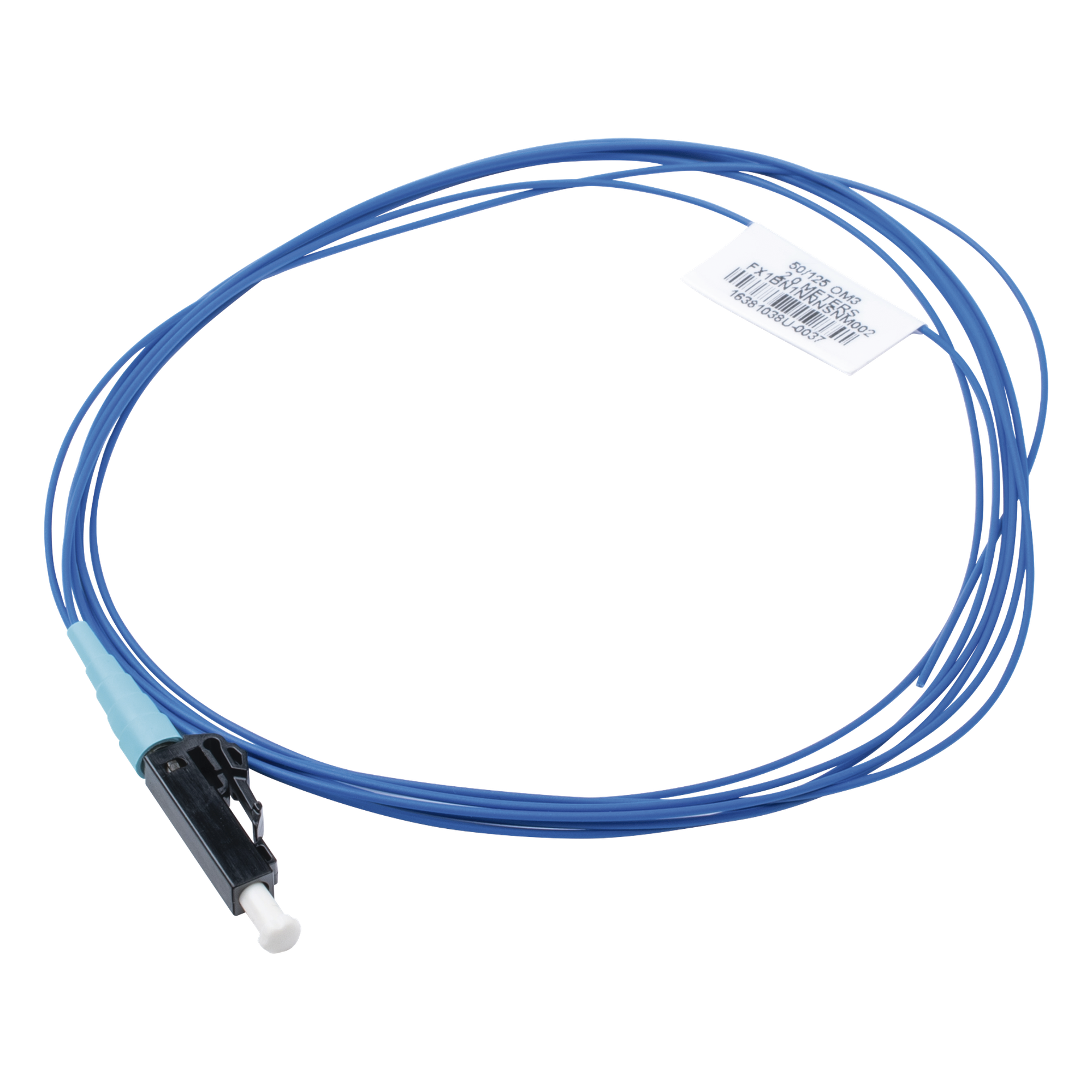 Pigtail de Fibra Óptica LC Simplex, Multimodo OM3 50/125, 900um, Color Aqua, 1 Metro (3.28 Pies) — PANDUIT · SKU FX1BN1NNNSNM001
